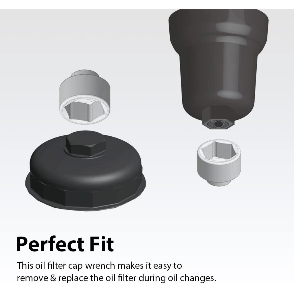 Firstinfo 36Mm Oil Filter Wrench, Easy Removal, Low Profile, Heavy Duty, Compatible With Audi, Bmw, Ford, Volkswagen And Some Duramax Engine Vehicles
