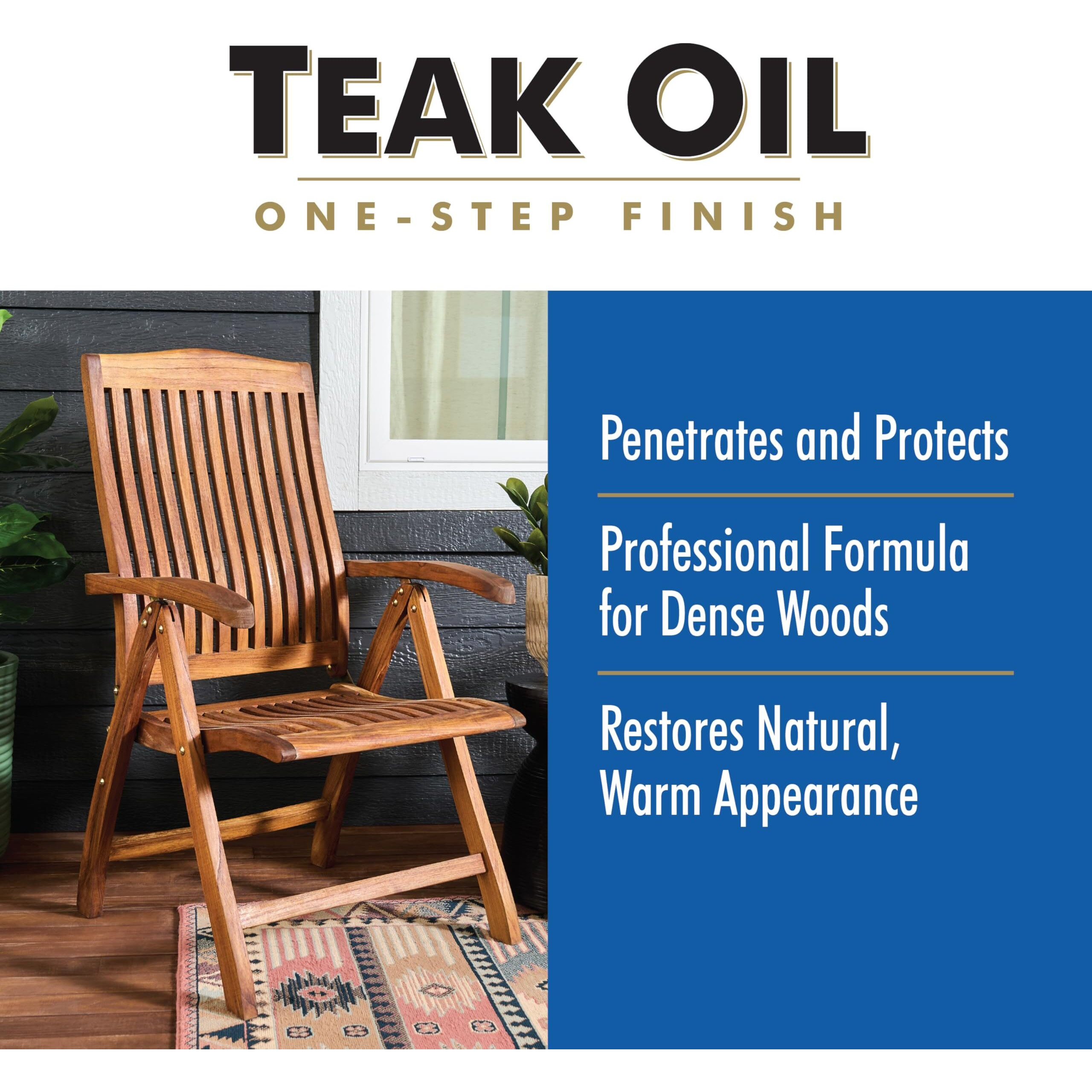 Watco Teak Oil Wood Finish Spray, 11.25 Oz, Clear