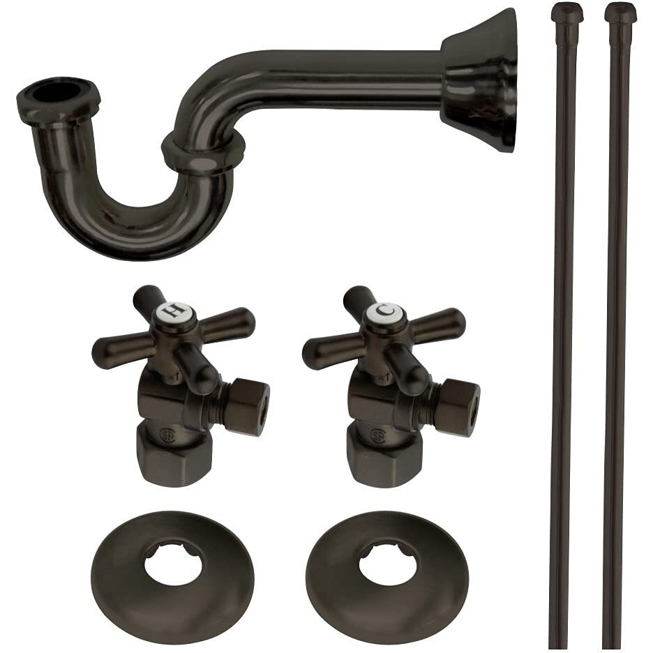 Kingston Brass Kpk105P Trimscape Plumbing Supply Kit Combo, Oil Rubbed Bronze