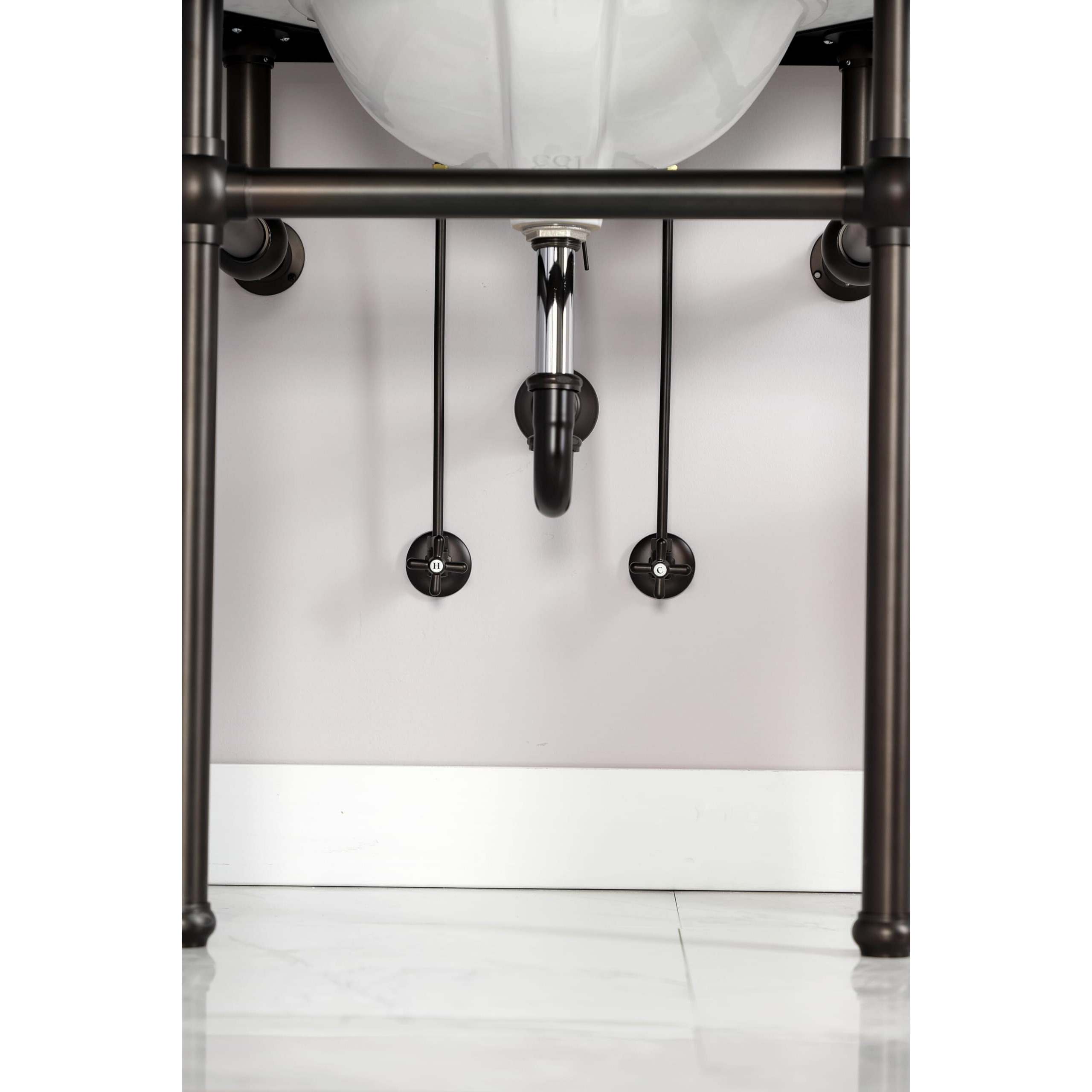 Kingston Brass Kpk105P Trimscape Plumbing Supply Kit Combo, Oil Rubbed Bronze