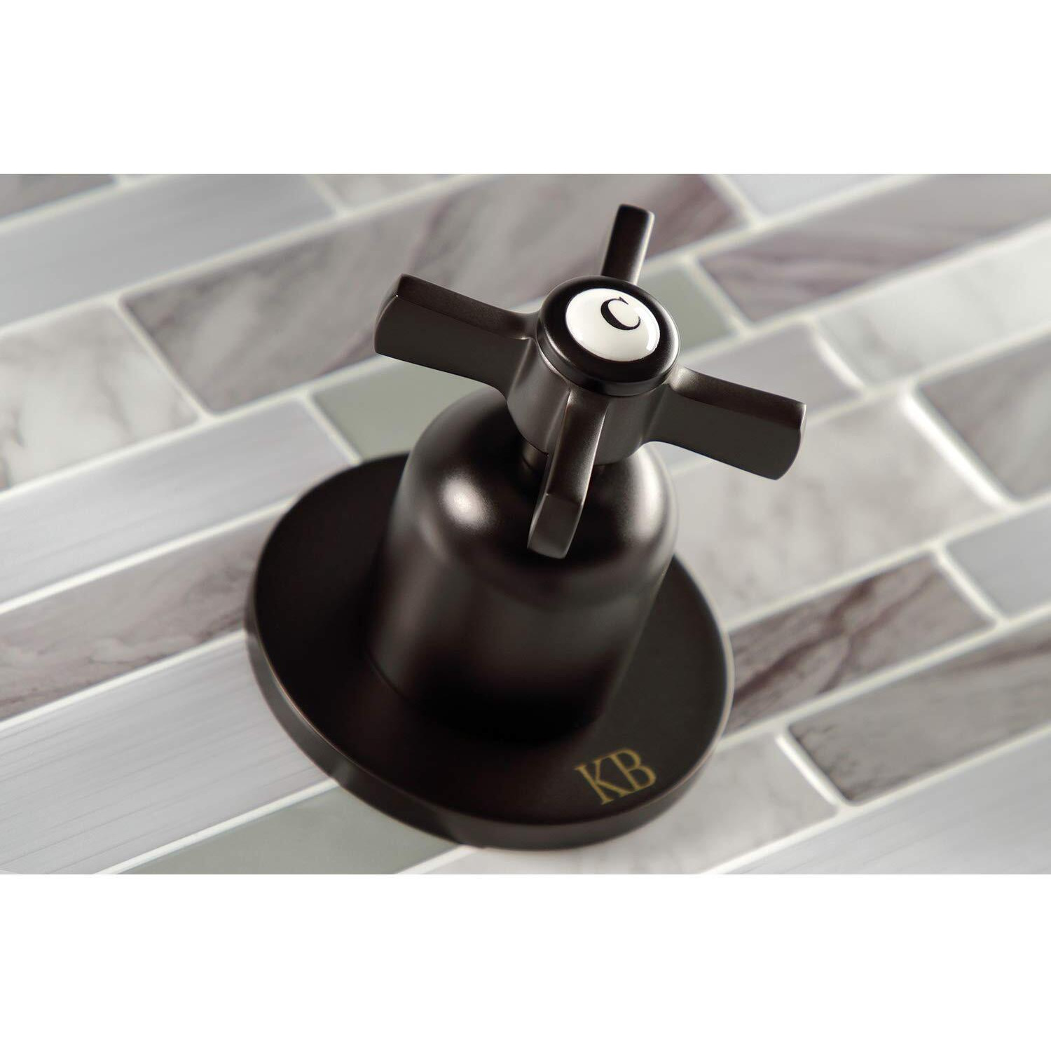 Kingston Brass Kbx8145Zx Millennium Tub And Shower Faucet, 7.31 X 8 X 72, Oil Rubbed Bronze