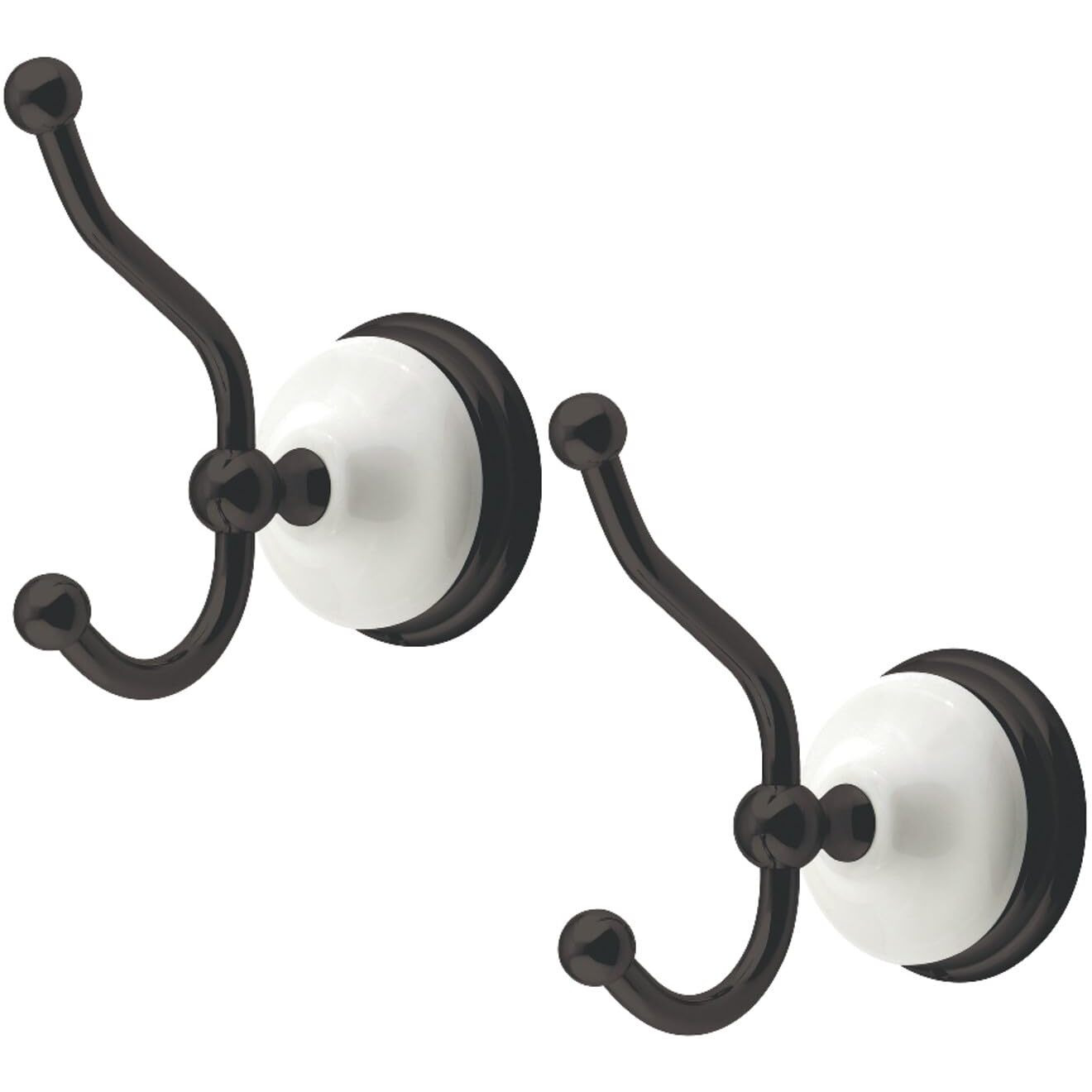 Kingston Brass Bak1117Orb Victorian 2-Piece Robe Hook, Oil Rubbed Bronze