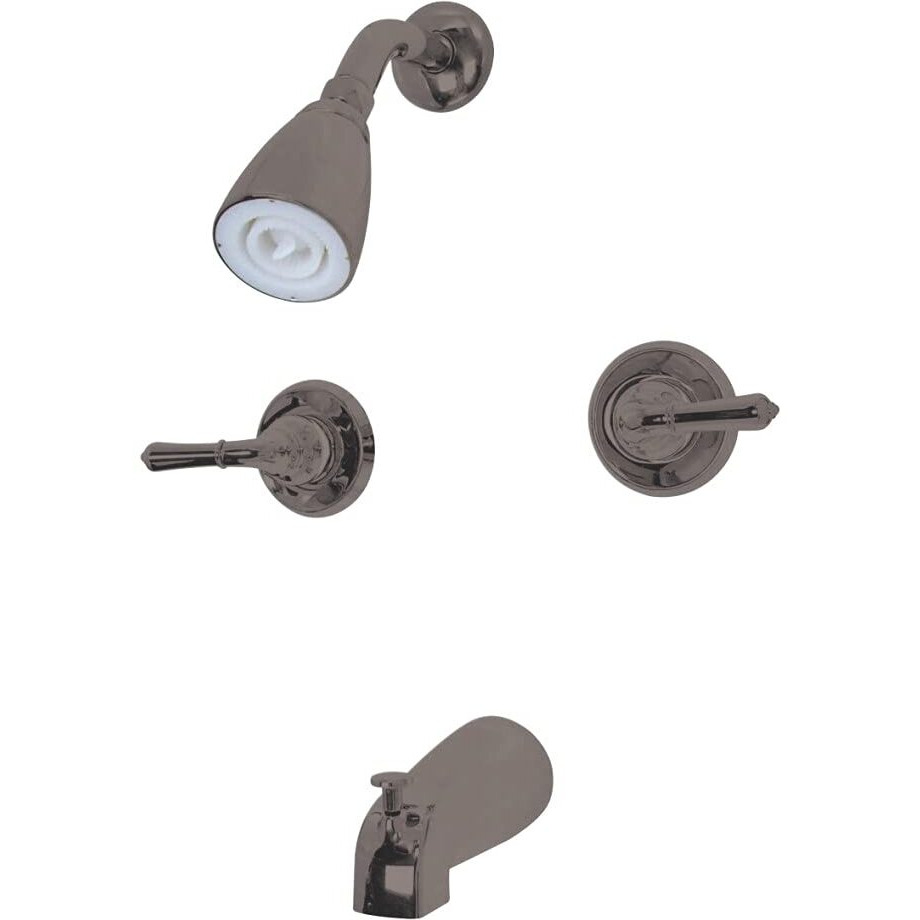 Kingston Brass Kb245 Magellan Tub And Shower Faucet 2-Magellan Handles, Oil Rubbed Bronze