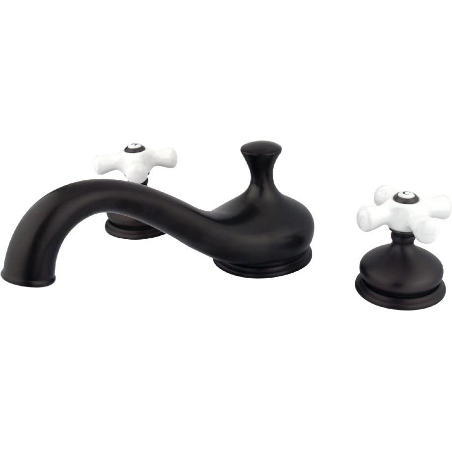 Kingston Brass Ks3335Px Heritage Roman Tub Faucet, 8-Inch Adjustable Center, Oil Rubbed Bronze