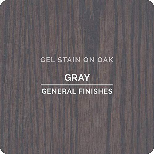 General Finishes Oil Base Gel Stain, 1/2 Pint, Gray