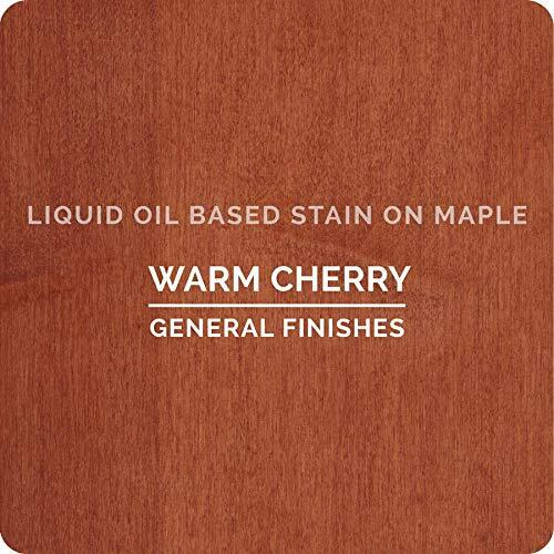 General Finishes Oil Based Penetrating Wood Stain, 1/2 Pint, Warm Cherry