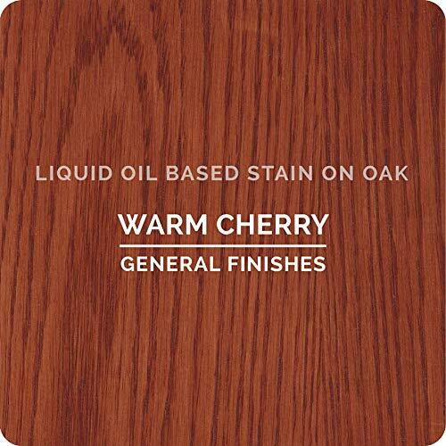General Finishes Oil Based Penetrating Wood Stain, 1/2 Pint, Warm Cherry