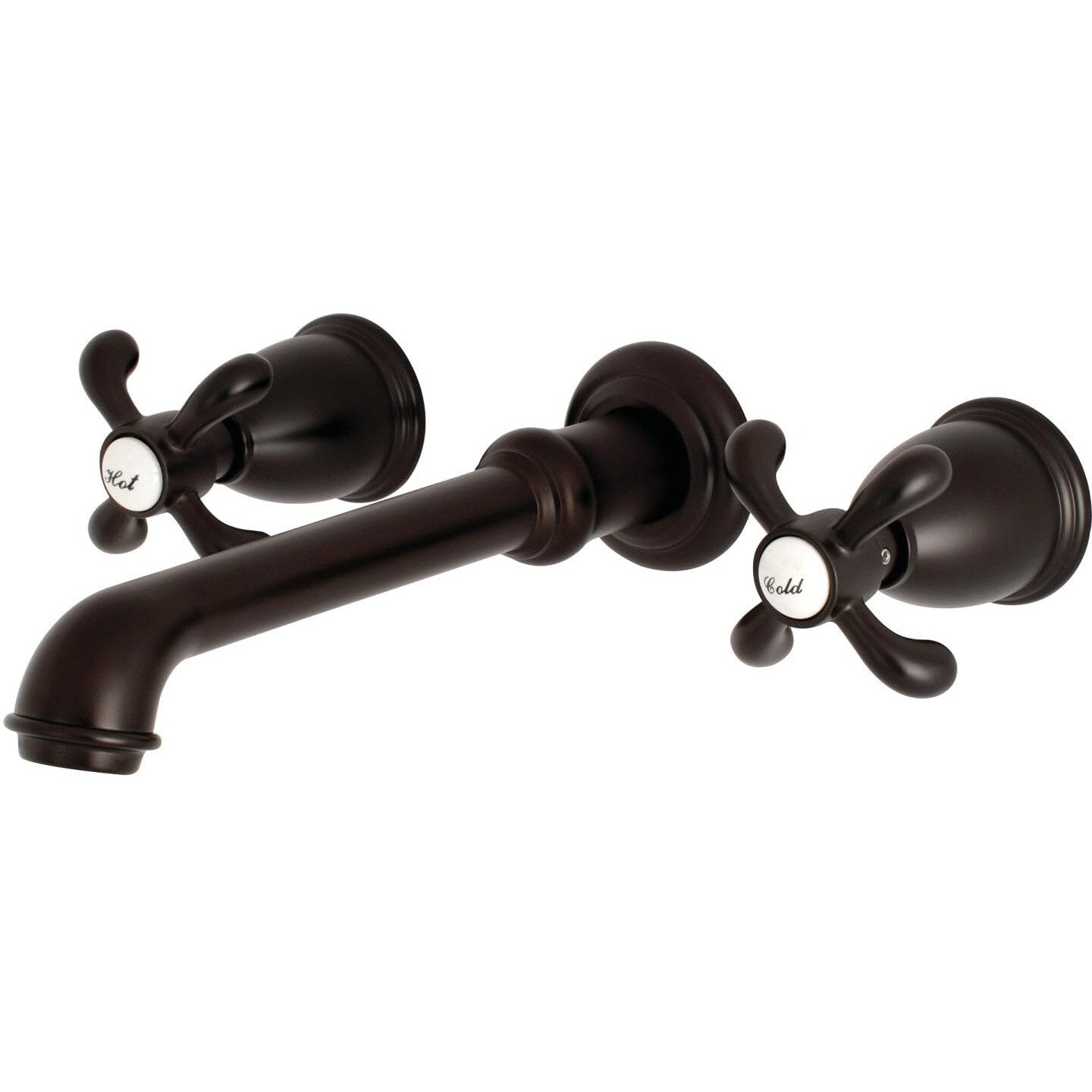 Kingston Brass Ks7025Tx French Country 2-Handle Wall Mount Roman Tub Faucet, Oil Rubbed Bronze