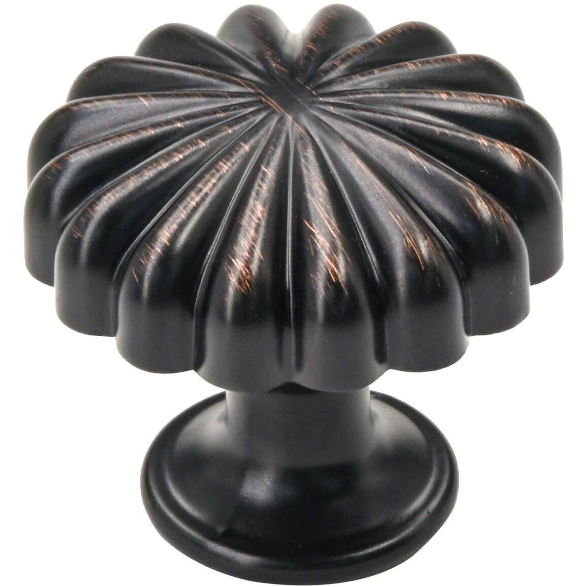 Alzassbg 10 Pack Oil Rubbed Bronze Cabinet Knobs, 1-1/4 Inch(30Mm) Diameter Round Kitchen Knobs For Cabinets And Drawers Al6036Orb