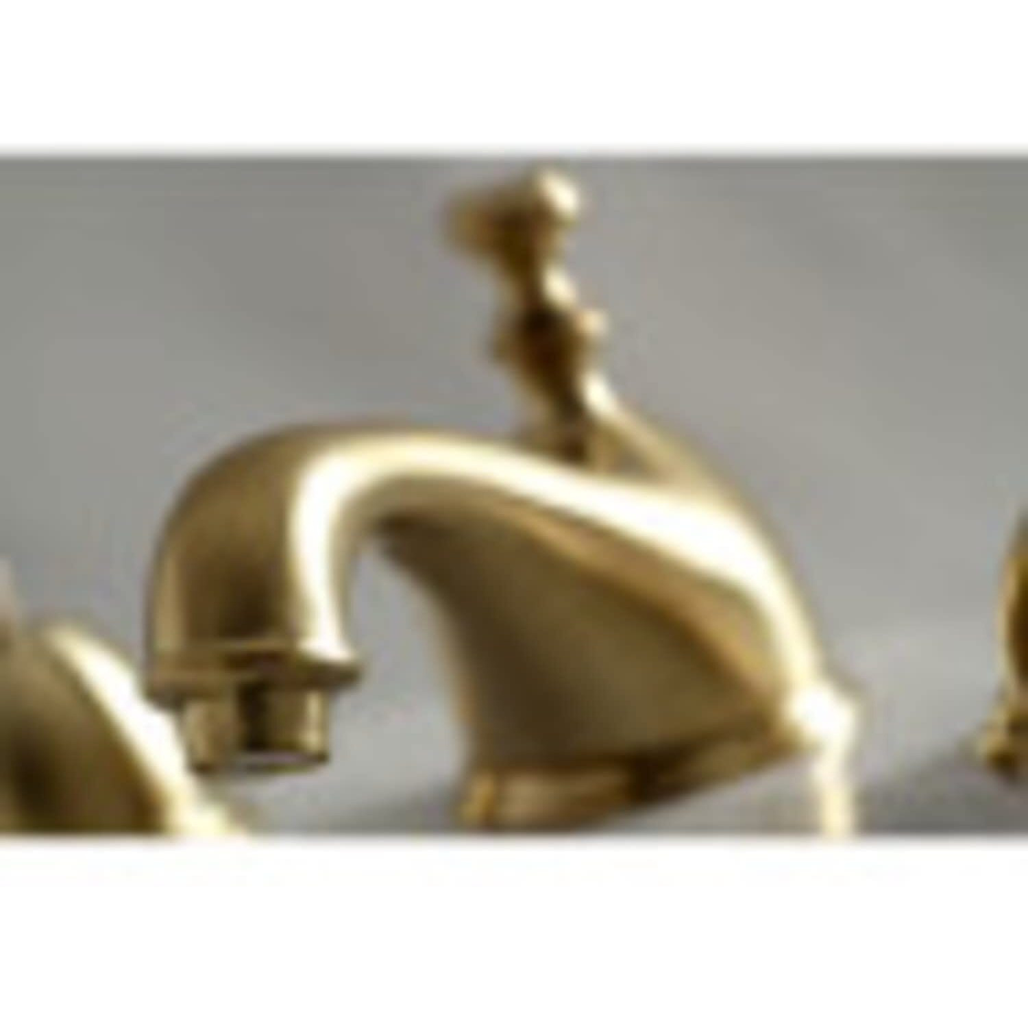 Kingston Brass Ks3965Px Restoration Widespread Lavatory Faucet With Porcelain Cross Handle, Oil Rubbed Bronze, 8-Inch Adjustable Center
