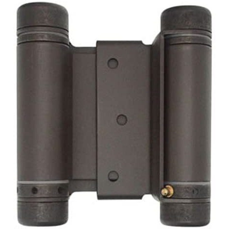 Double Action Spring Saloon Door Hinge | Cafe Doors, Door Hardware For In & Out Doorway Swing, Commercial Grade Double Swing Heavy Duty Door Hinge (Oil Rubbed Bronze, 3 Inch)