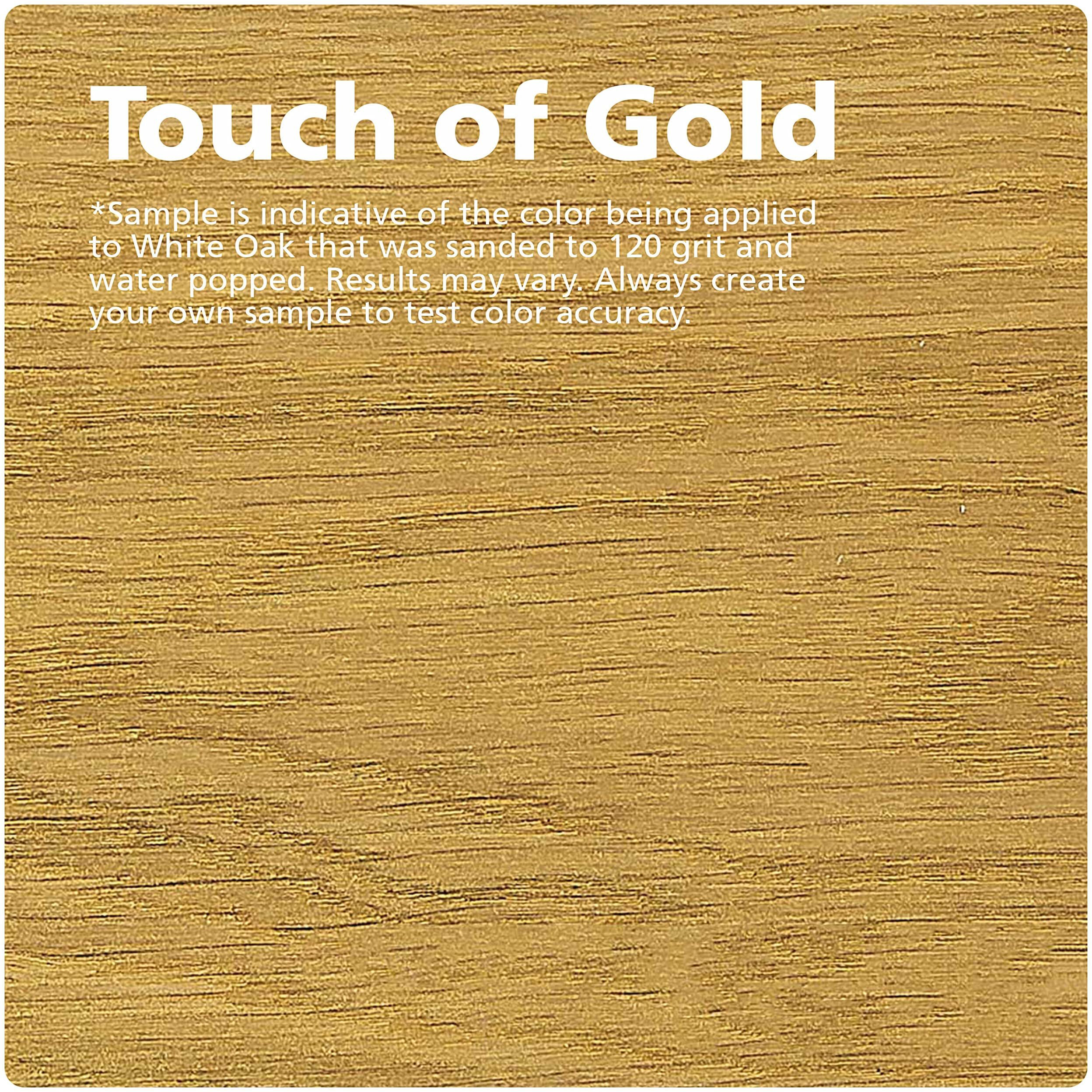 Rubio Monocoat Wood Stain & Finish Sample - Touch Of Gold | Oil Plus Part A | Quick-Dry, Eco-Friendly Linseed Wood Oil For Indoor Use | Ideal For Sampling Oil Plus 2C & Touch Ups | 100 Ml