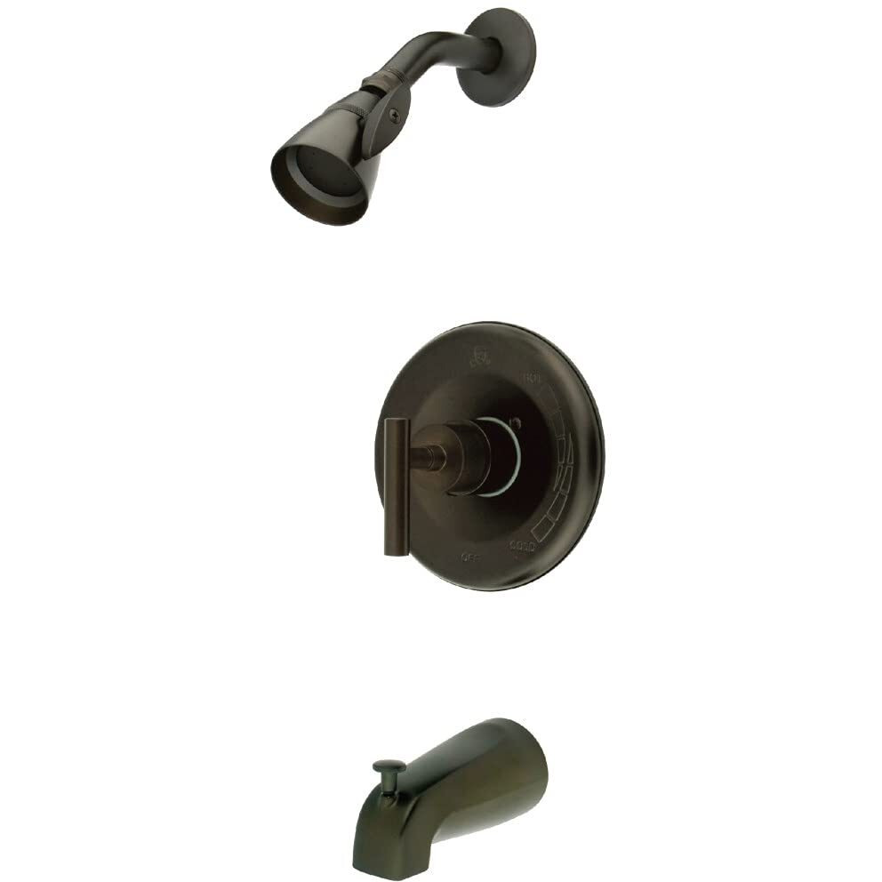 Kingston Brass Kb6635Cml Manhattan Tub And Shower Faucet, 7-Inch, Oil Rubbed Bronze