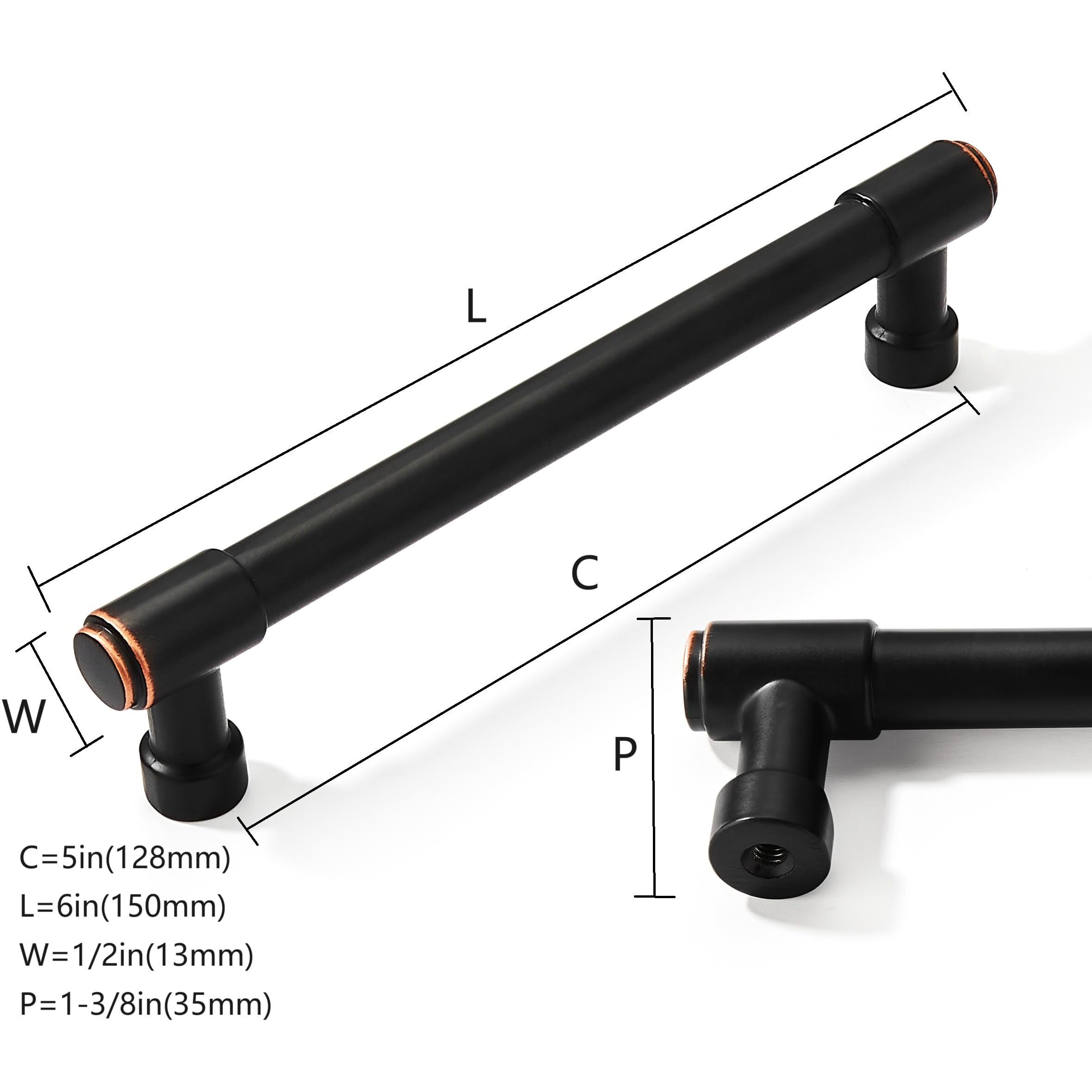 Cabdm 20 Pack 5 Inch Oil Rubbed Bronze Cabinet Pulls And Drawer Pulls For Cabinets And Cupboards