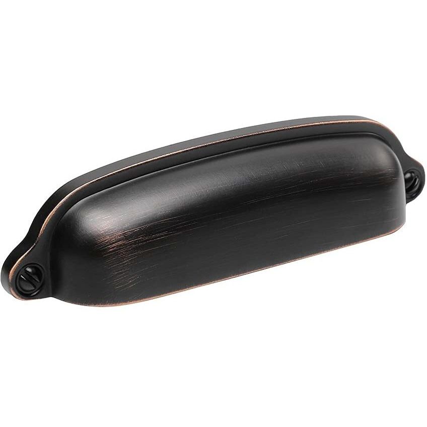 Harpoon 10 Pack Bin Cup Handle Pulls,Vintage Drawer Pulls,Cabinet Hardware,Shell Handle,3.78 Inch Oil-Rubbed Bronze