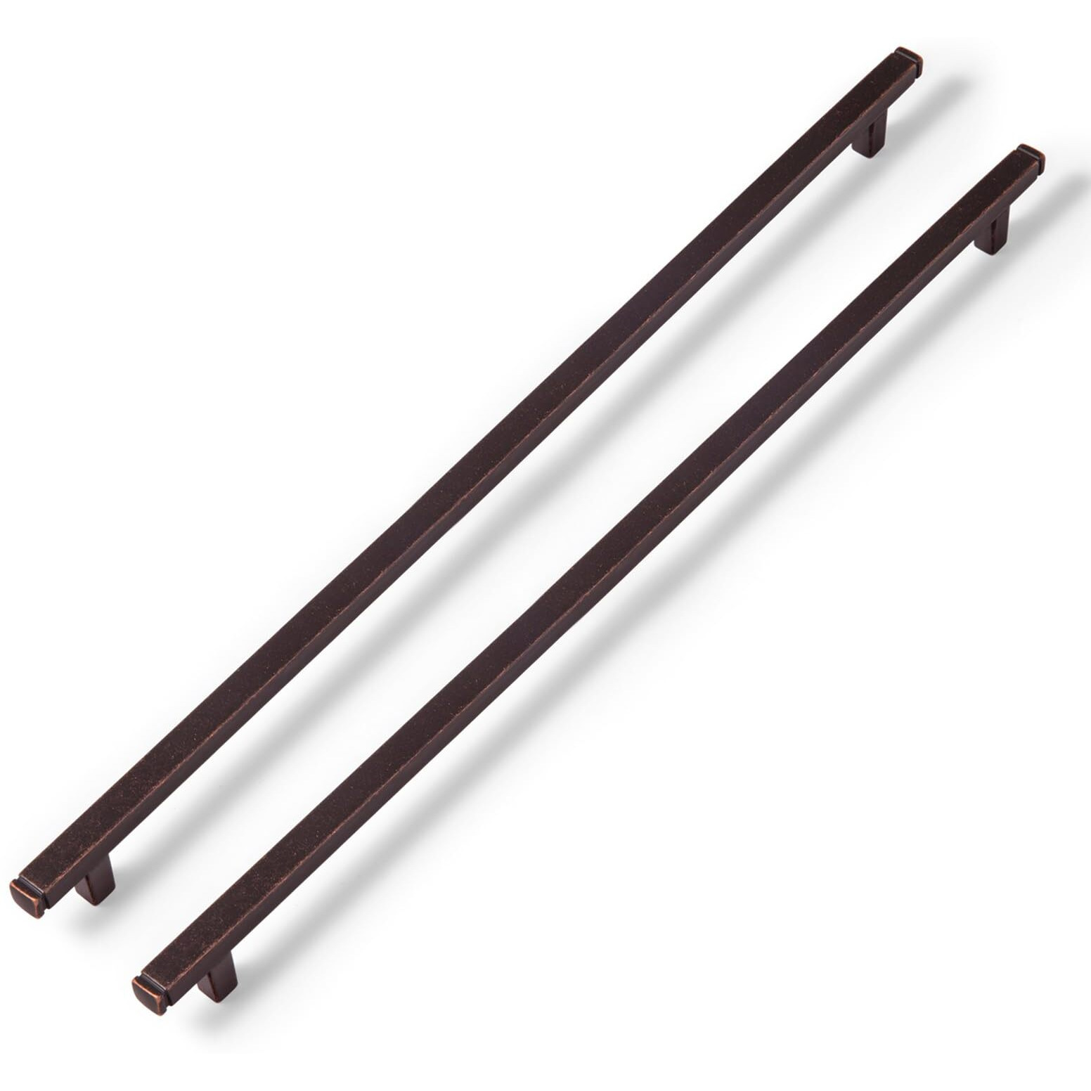 Goo-Ki 6 Pack 12-3/5 In(320Mm) Hole Center Cabinet Pulls Antique Oil Rubbed Bronze Zinc Alloy Kitchen Drawer Pulls Drawer Handles 14-1/5 Inch Length 1814-Agt-320