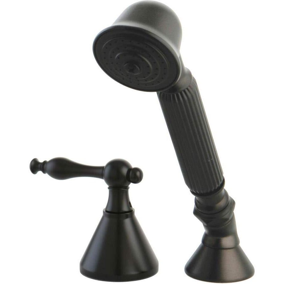 Kingston Brass Ksk2365Nltr Deck Mount Hand Shower With Diverter For Roman Tub Faucet, 8 X 5.63 X 1.81, Oil Rubbed Bronze