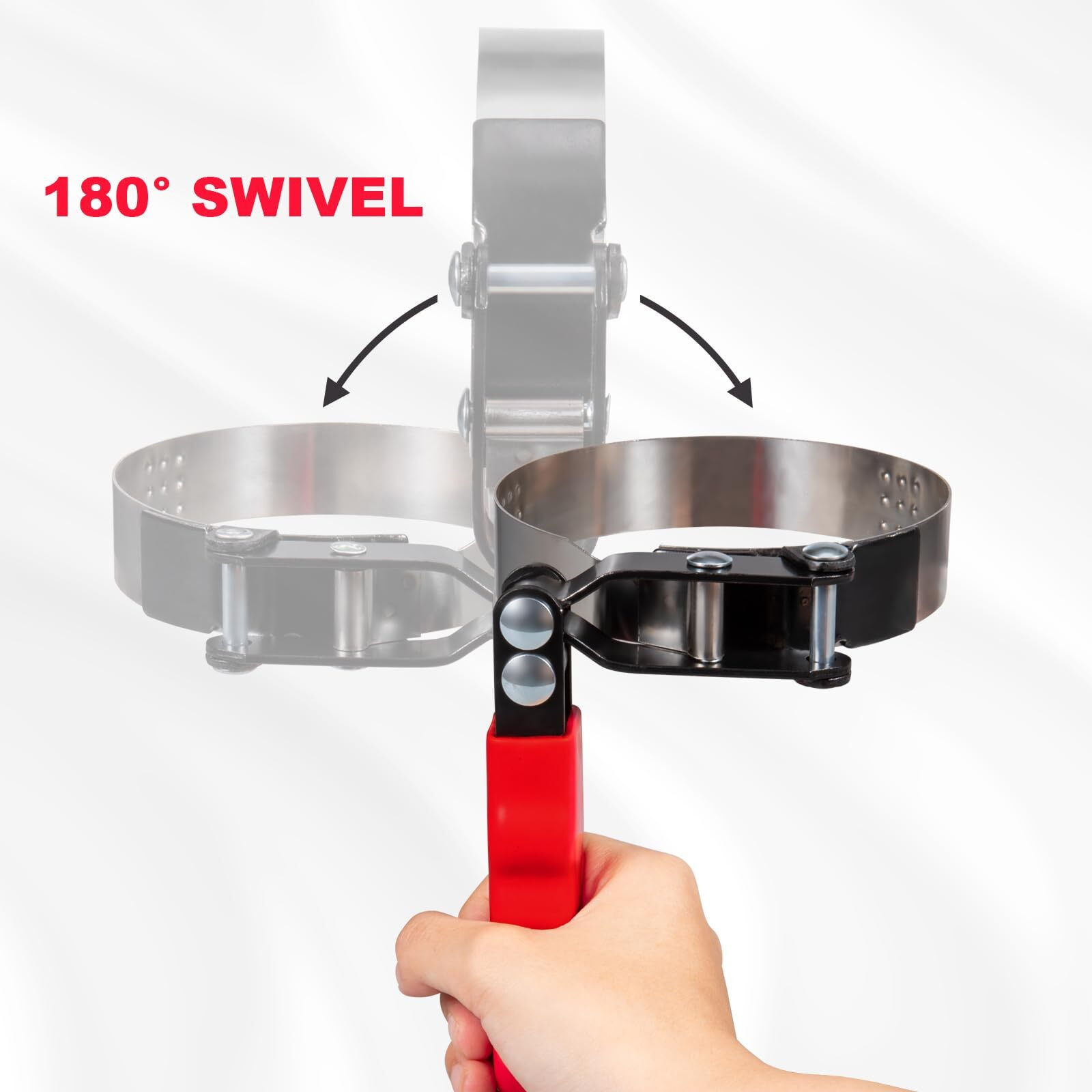 Spurtar Extra Small Oil Filter Wrench, Swivel Oil Filter Removal Tool, Fits Filters 2-3/4"" To 3-1/4"" (70-83Mm) For 4S Shop Auto Repair Mechanic Diy Generator Small Engine