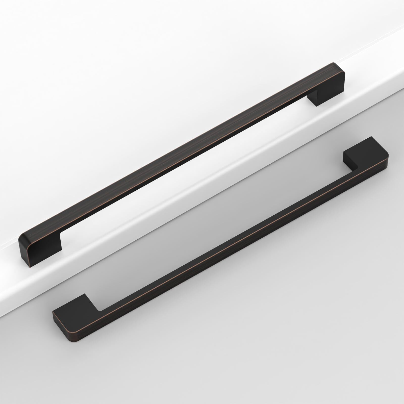 Coinkoly 10 Pack 8-4/5""(224Mm) Oil Rubbed Bronze Cabinet Pulls Kitchen Cabinet Handles Drawer Pulls Cupboard Hardware For Cabinets