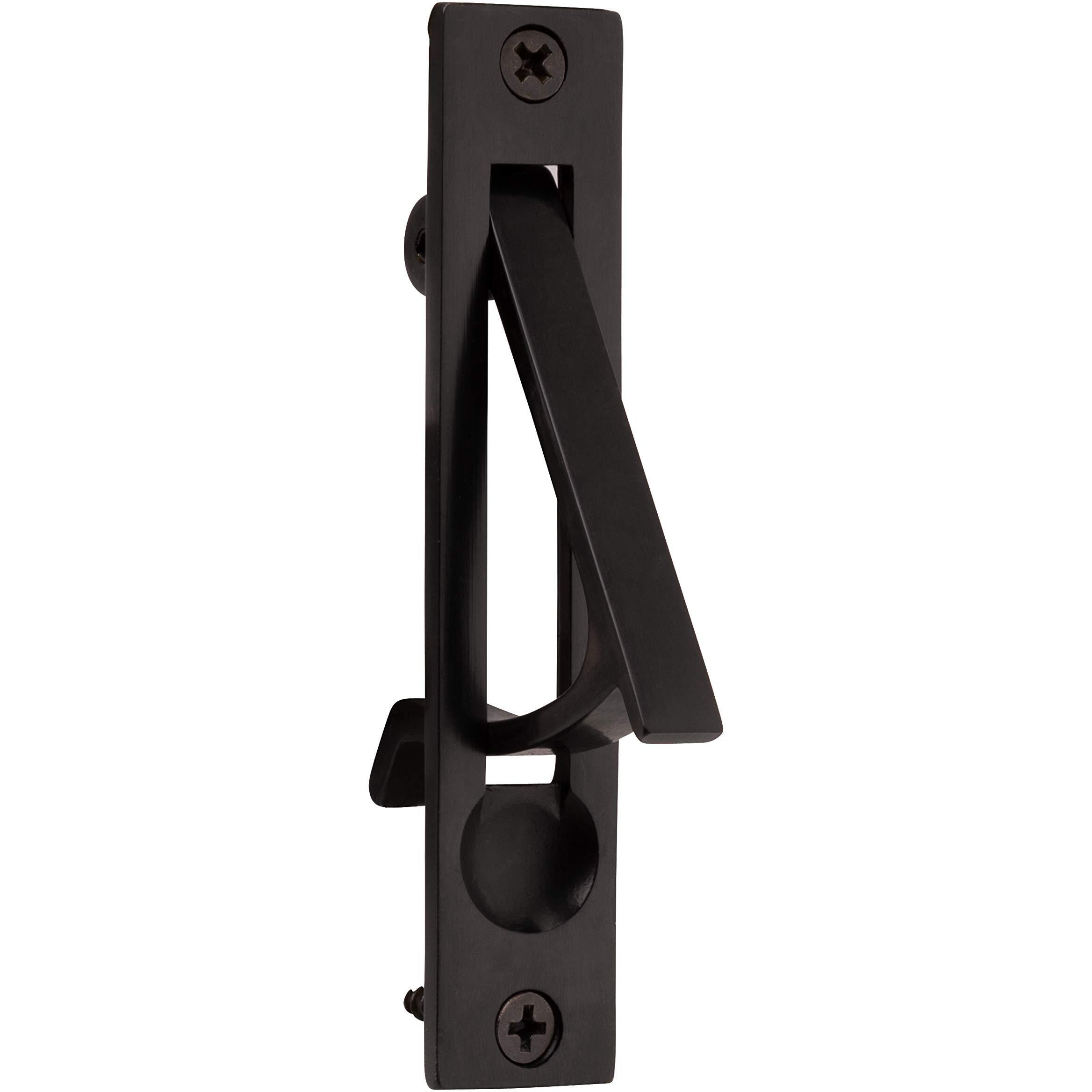 Baldwin Estate 0465.102 Narrow Solid Forged Brass Edge Pull In Oil Rubbed Bronze