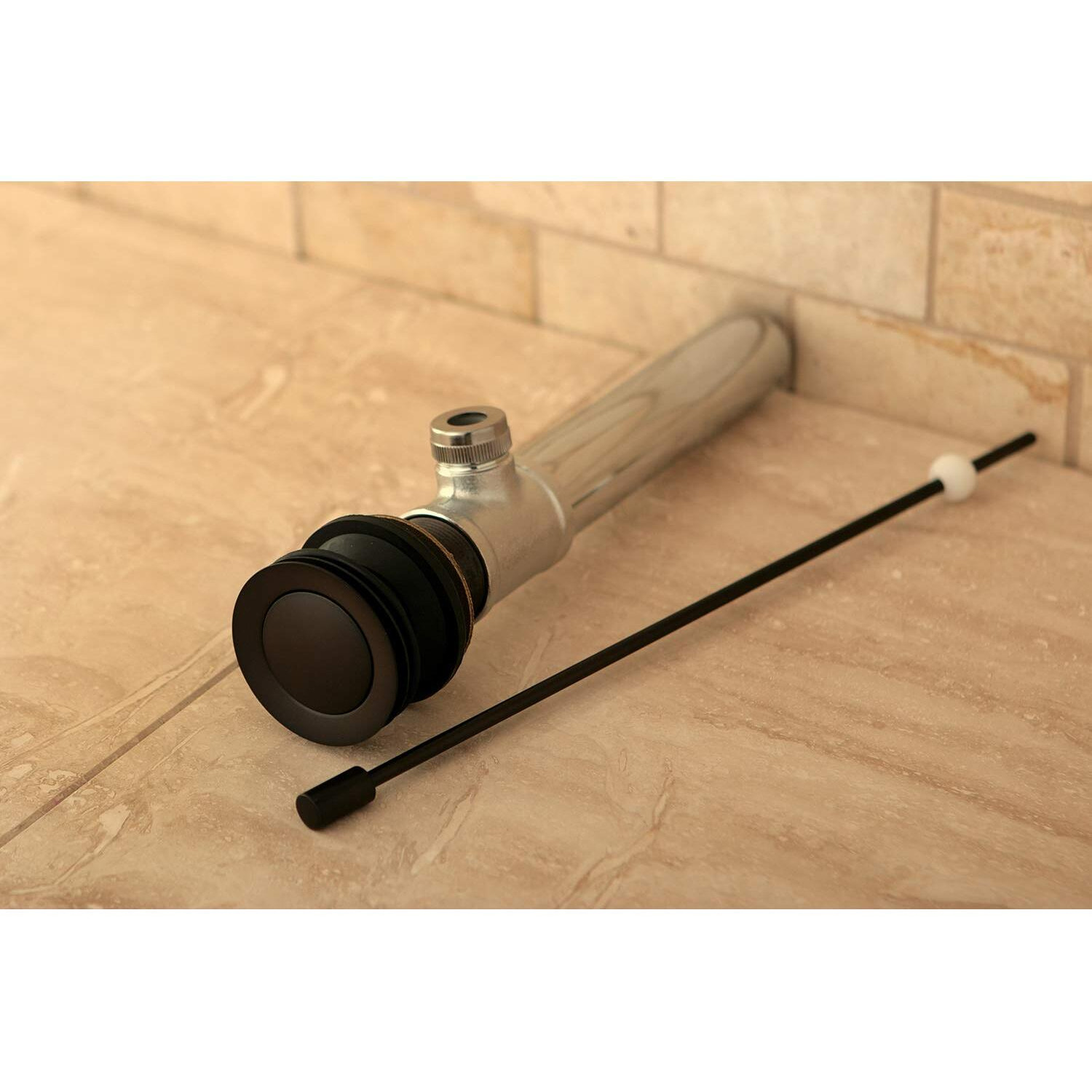 Kingston Brass Fauceture Ks8105 Pop-Up Drain Without Overflow, Oil Rubbed Bronze