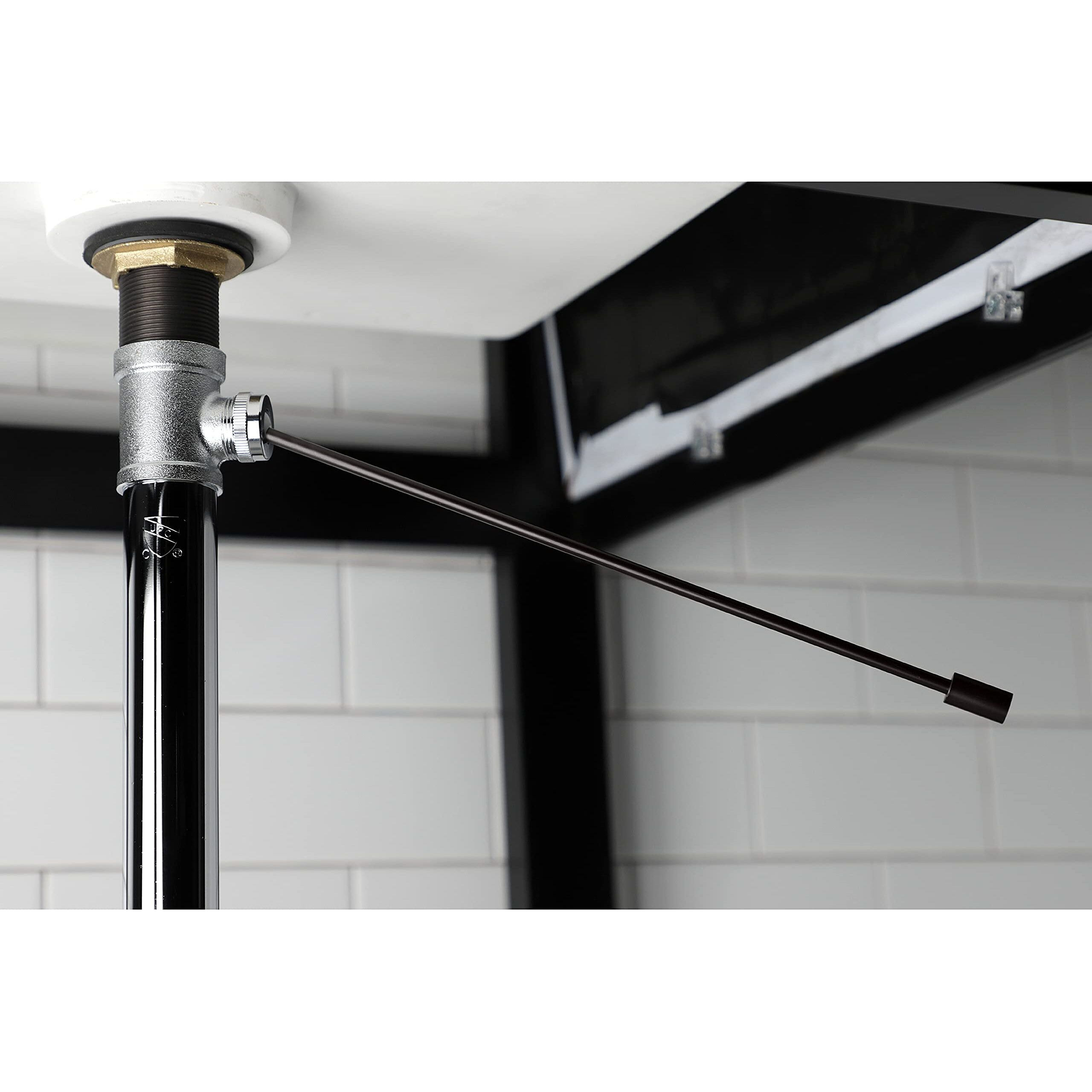 Kingston Brass Fauceture Ks8105 Pop-Up Drain Without Overflow, Oil Rubbed Bronze