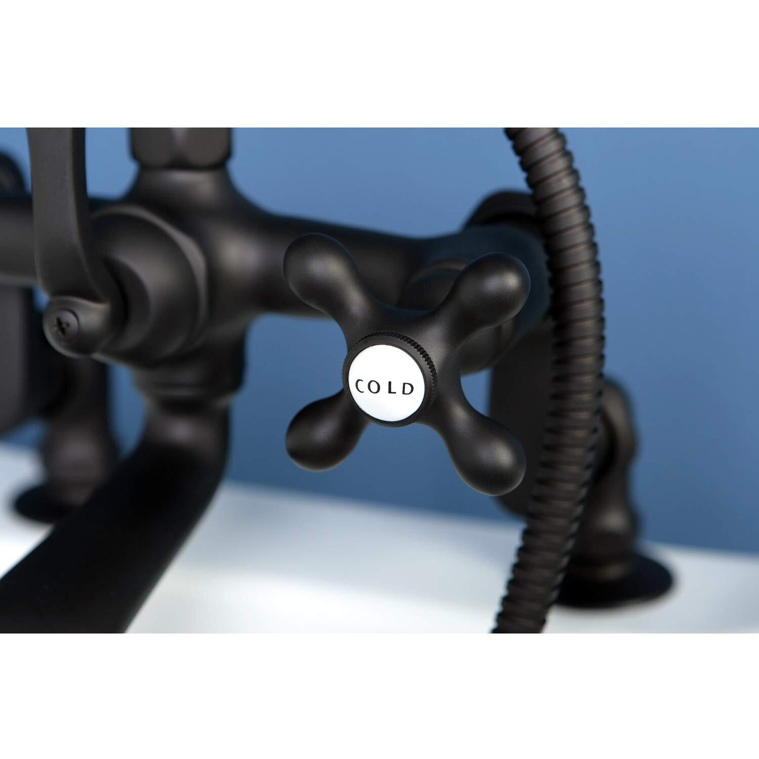 Kingston Brass Cc657T5 Vintage Adjustable Center Deck Mount Tub Faucet, Oil Rubbed Bronze