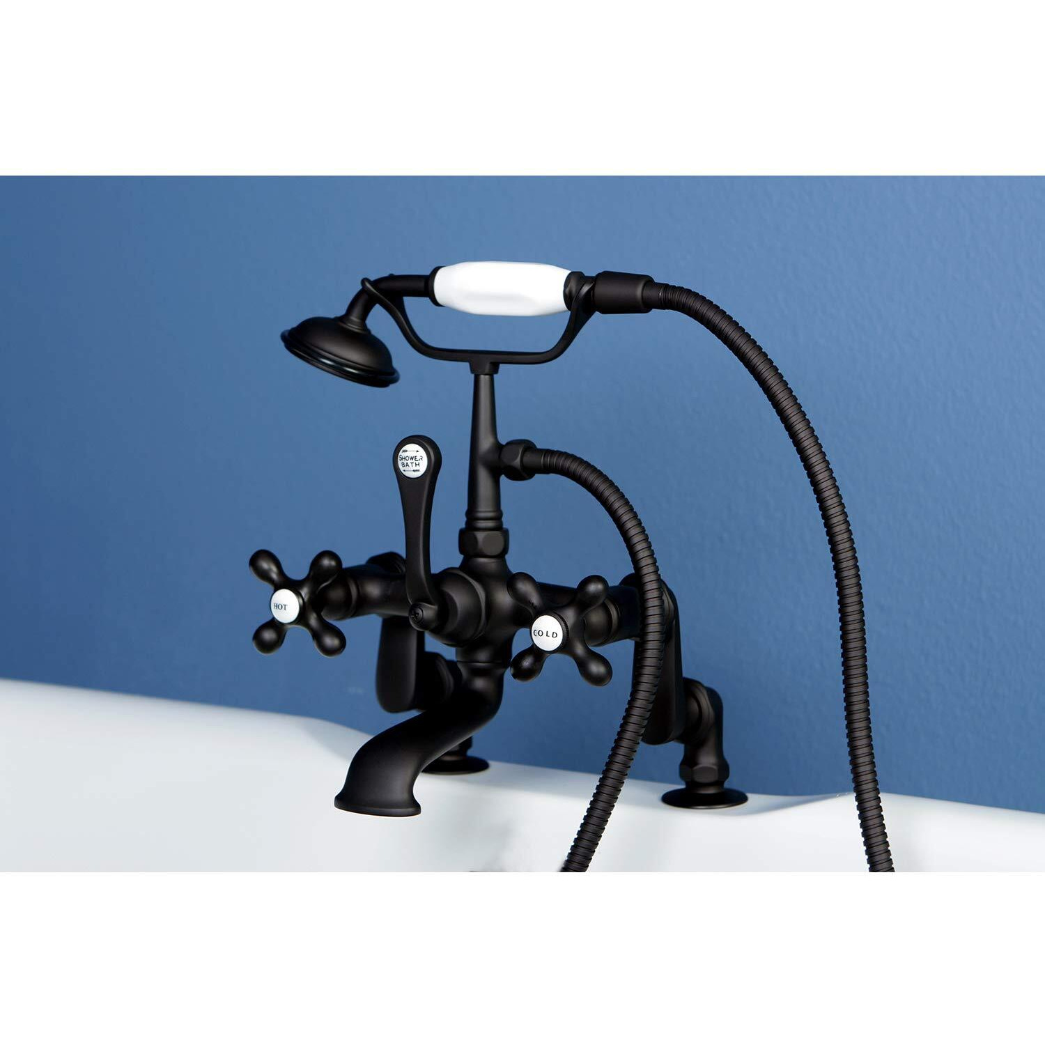 Kingston Brass Cc657T5 Vintage Adjustable Center Deck Mount Tub Faucet, Oil Rubbed Bronze