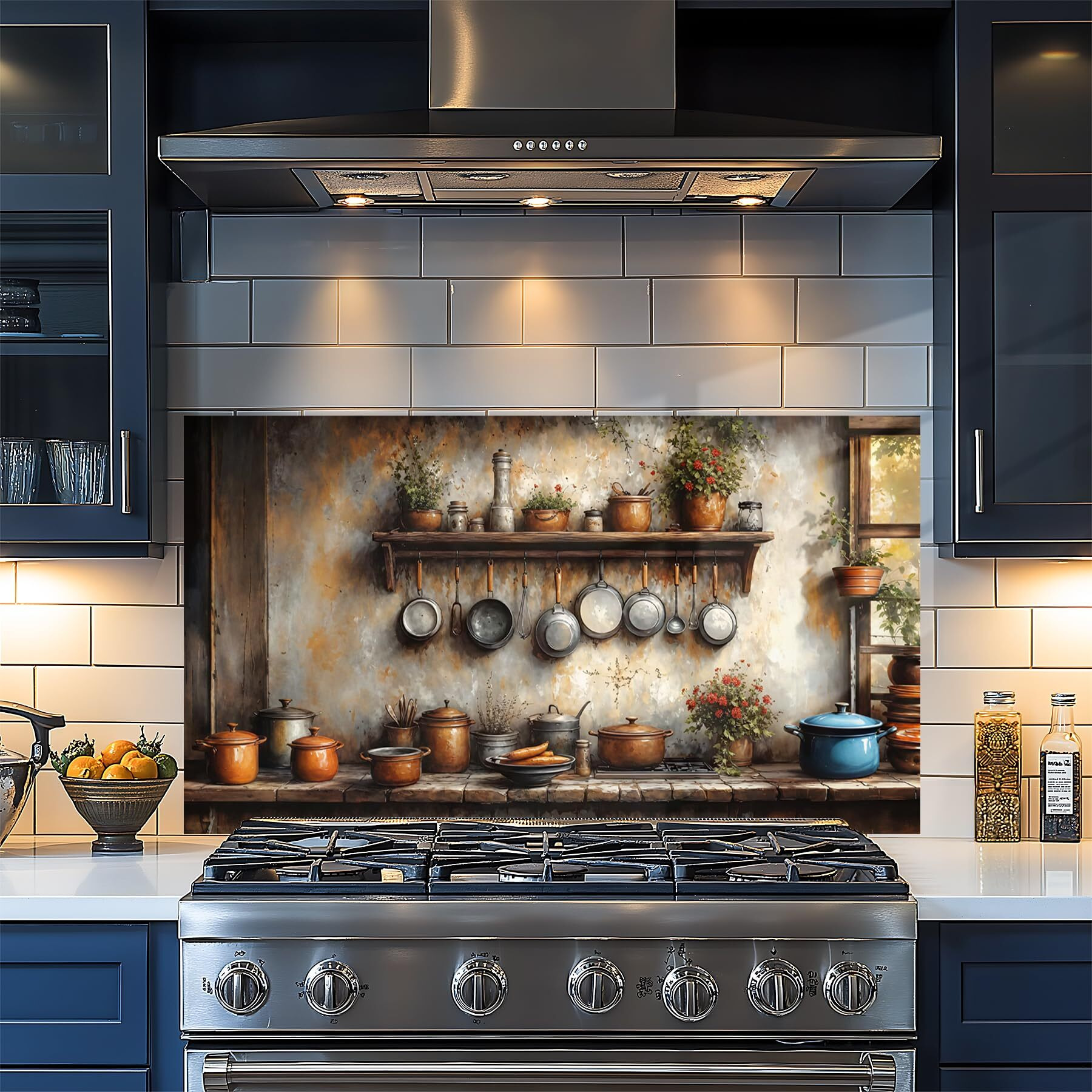Kitchen Wallpaper Self Adhesive Oil Proof Sticker Waterproof Backsplash Wall Protector Film Removable Paper For Cupboard 30 X 16 Inch
