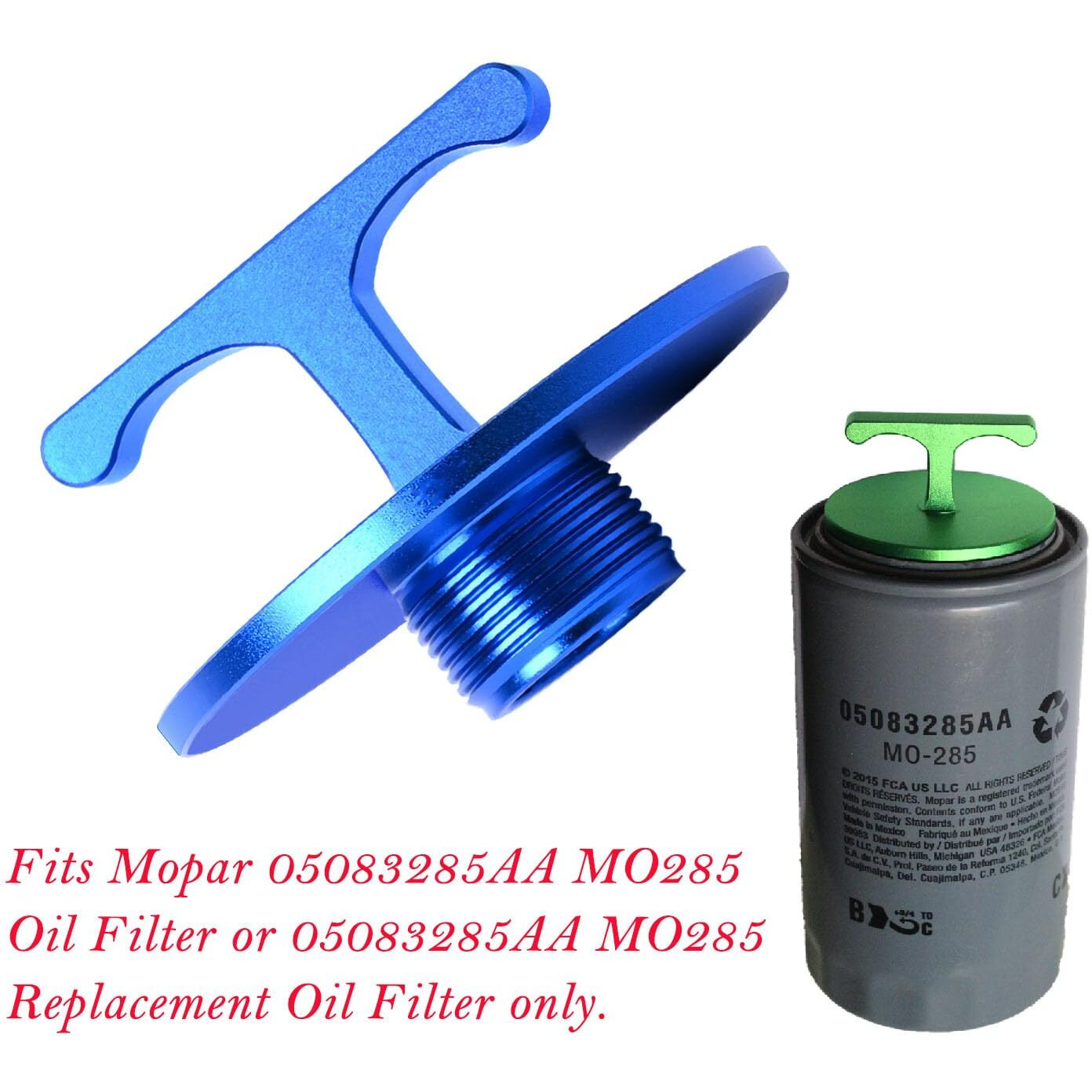 Aluminum Alloy Oil Filter Plug Tool, For Dodge Ram 2500, 3500, 4500, 5500. 5.7L 5.9L 6.4L 6.7L Cummins Turbo Diesel Mo285 05083285Aa Oil Filter Cap Off Tool-Car Accessories