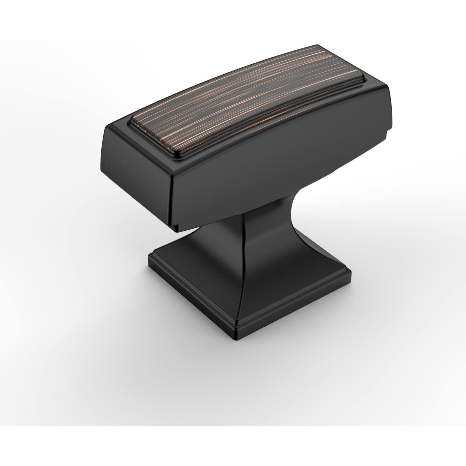 Amerdeco 10 Pack Oil Rubbed Bronze Cabinet Knobs 1.4 Inch(35Mm) Single Hole Cabinet Handles Dresser Knobs Drawer Knobs And Pulls For Bathroom Cabinets