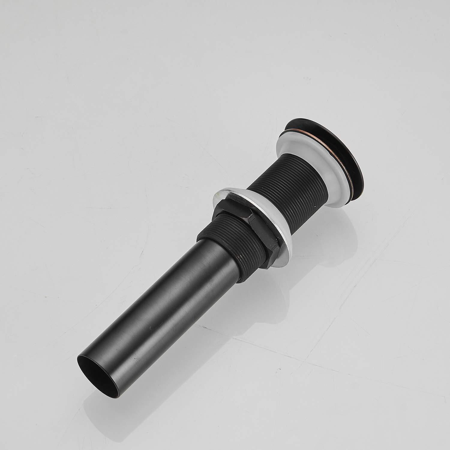 Homevacious 1 5/8"" Bathroom Faucet Vessel Vanity Sink Pop Up Drain Assembly Stopper Plug Without Overflow Fits Bathroom Standard Sink Hole 1-1/2"" To 1-3/4"" Oil Rubbed Bronze Push & Seal