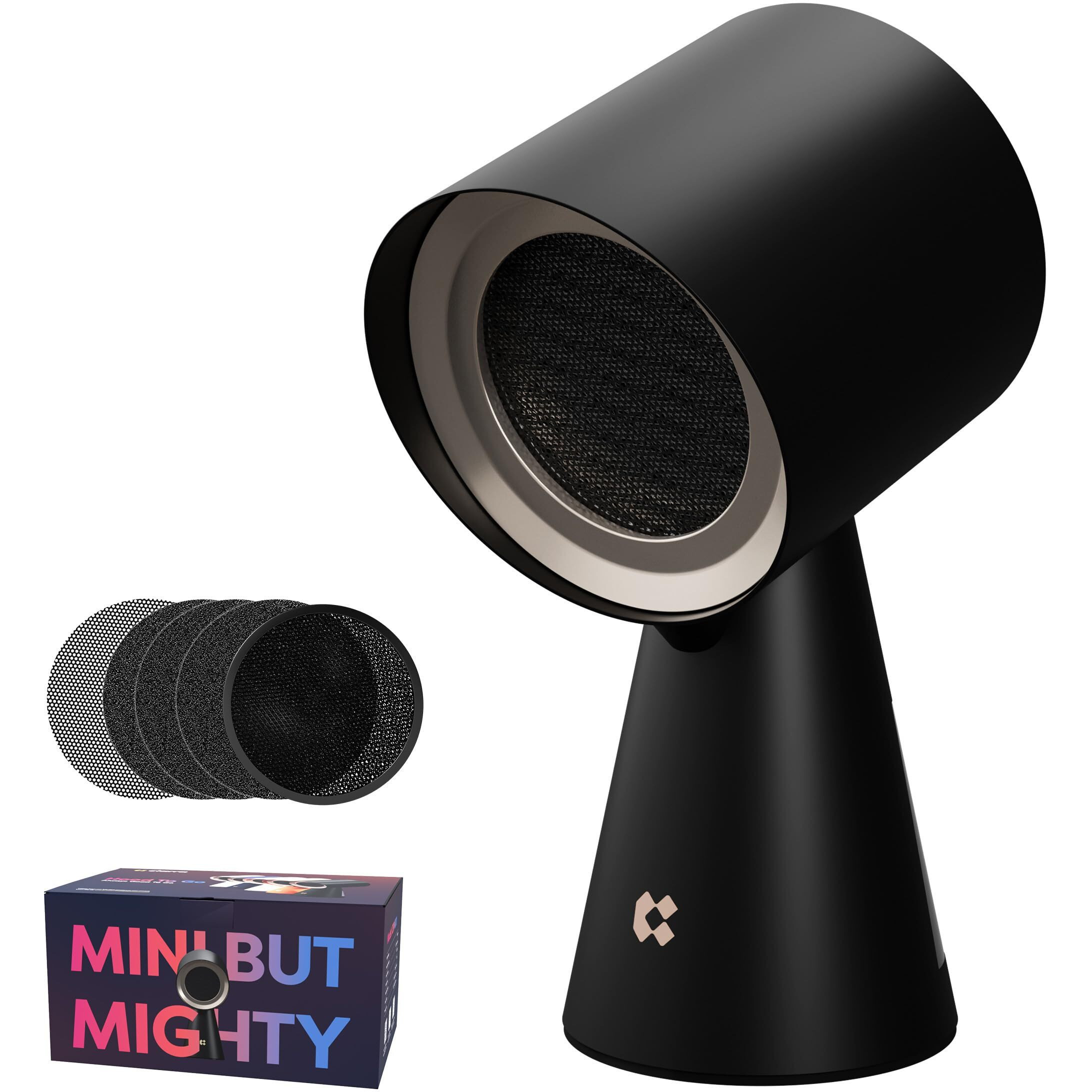 Ciarra Portable Range Hood - Black, Desktop Range Hood With 2 Speed Exhaust Fan, Detachable Aluminum Filter, Large Oil Collection Cup, Portable Kitchen Exhaust Fan For Indoor Bbq, Hot Pot