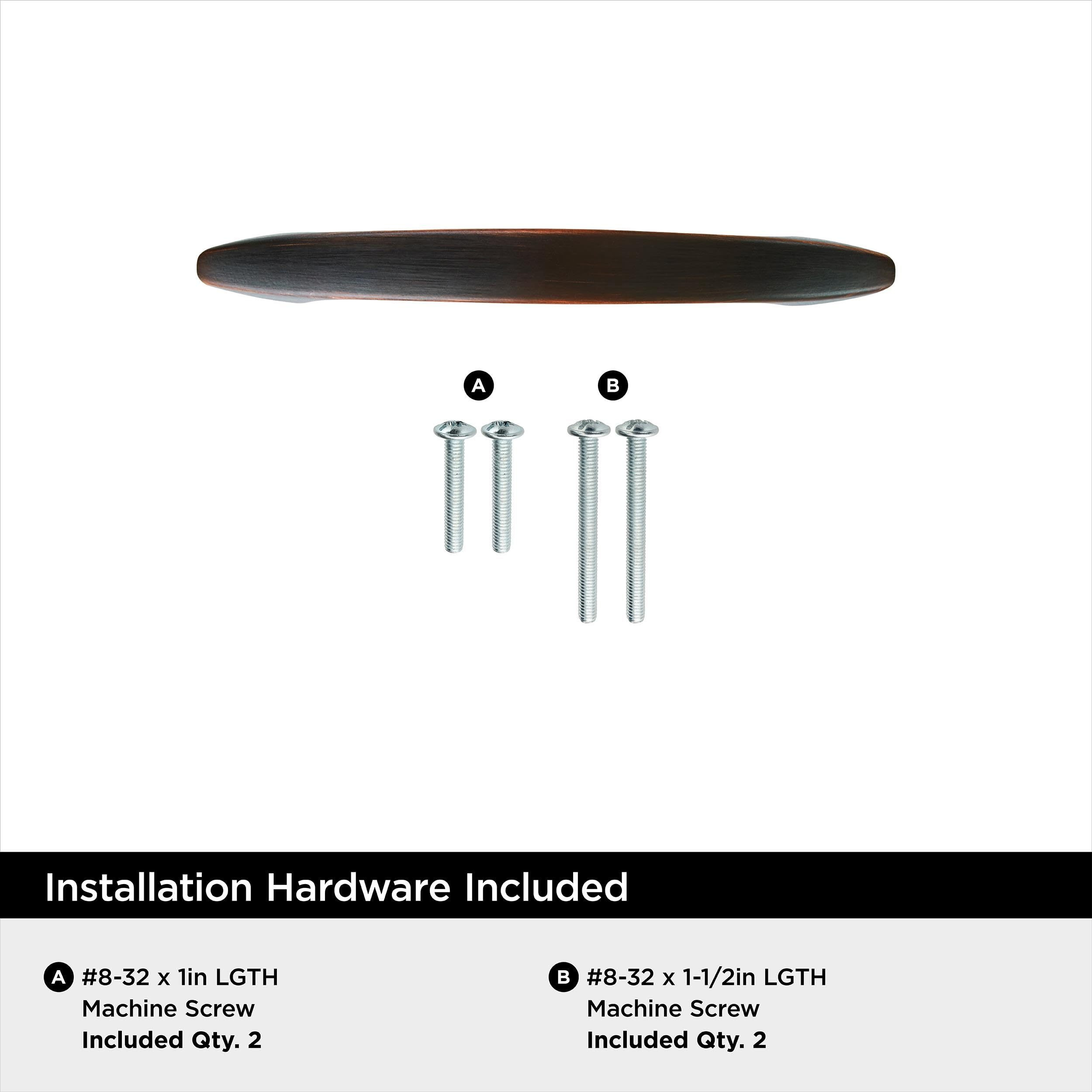 Arc 3 Inch (76Mm) Center-To-Center Oil-Rubbed Bronze Cabinet Pull - 25 Pack