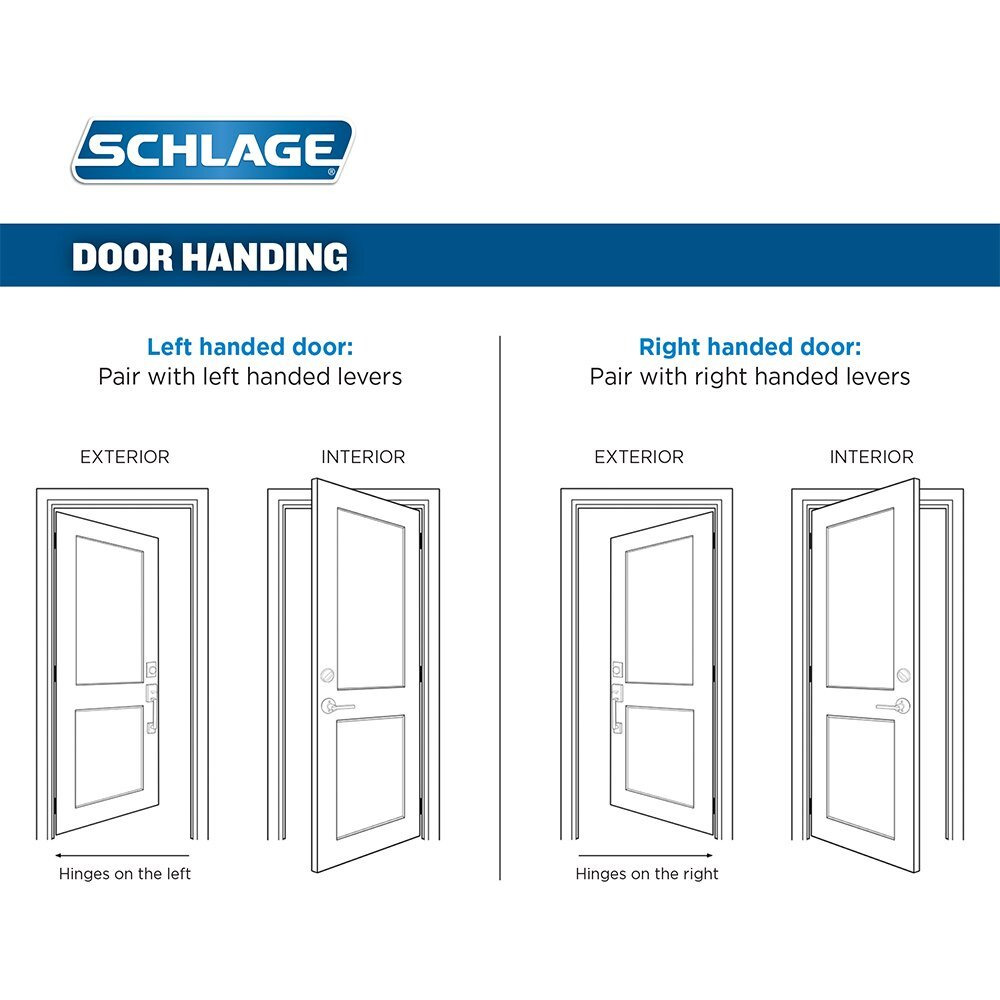 Schlage F59 Acc 613 Lh Accent Interior Left-Handed Lever With Deadbolt, Oil Rubbed Bronze (Interior Half Only)