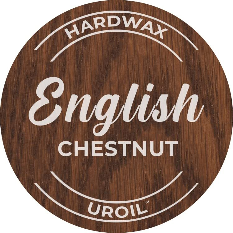 Unocoat Hardwax Uroil With Activator - Made In Usa, Advanced Wood Grain Treatment For Indoor Applications, Urethane-Modified Hard Wax Oil, For Any Wood Species-Pint (16Oz / 473Ml) - English Chestnut