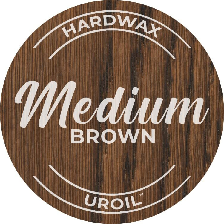 Unocoat Hardwax Uroil With Activator - Made In Usa, Advanced Wood Grain Treatment For Indoor Applications, Urethane-Modified Hard Wax Oil, For Any Wood Species-1 Pint (16Oz / 473Ml) - Medium Brown