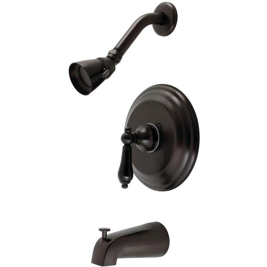 Kingston Brass Kb3635Pkl Duchess Tub And Shower Faucet, 7.5 X 7.13 X 5, Oil Rubbed Bronze