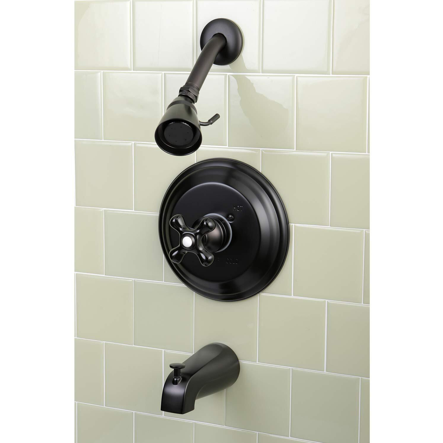 Kingston Brass Kb3635Pkl Duchess Tub And Shower Faucet, 7.5 X 7.13 X 5, Oil Rubbed Bronze