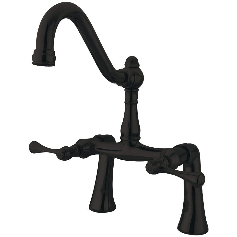 Kingston Brass Ks3235Bl Restoration Clawfoot Tub Faucet, 12.75 X 8.5 X 7, Oil Rubbed Bronze