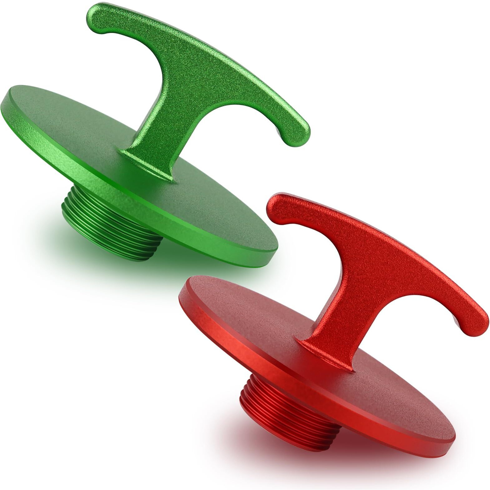 2 Pack Oil Filter Plug Tool-Aluminum Alloy,Oil Filter Plug Cap Off Tool Compatible With Dodge Ram 05083285Aa Mo285 Turbo Diesel 5.9L 6.7L For Cummins Diesel Engines (Red+Green)