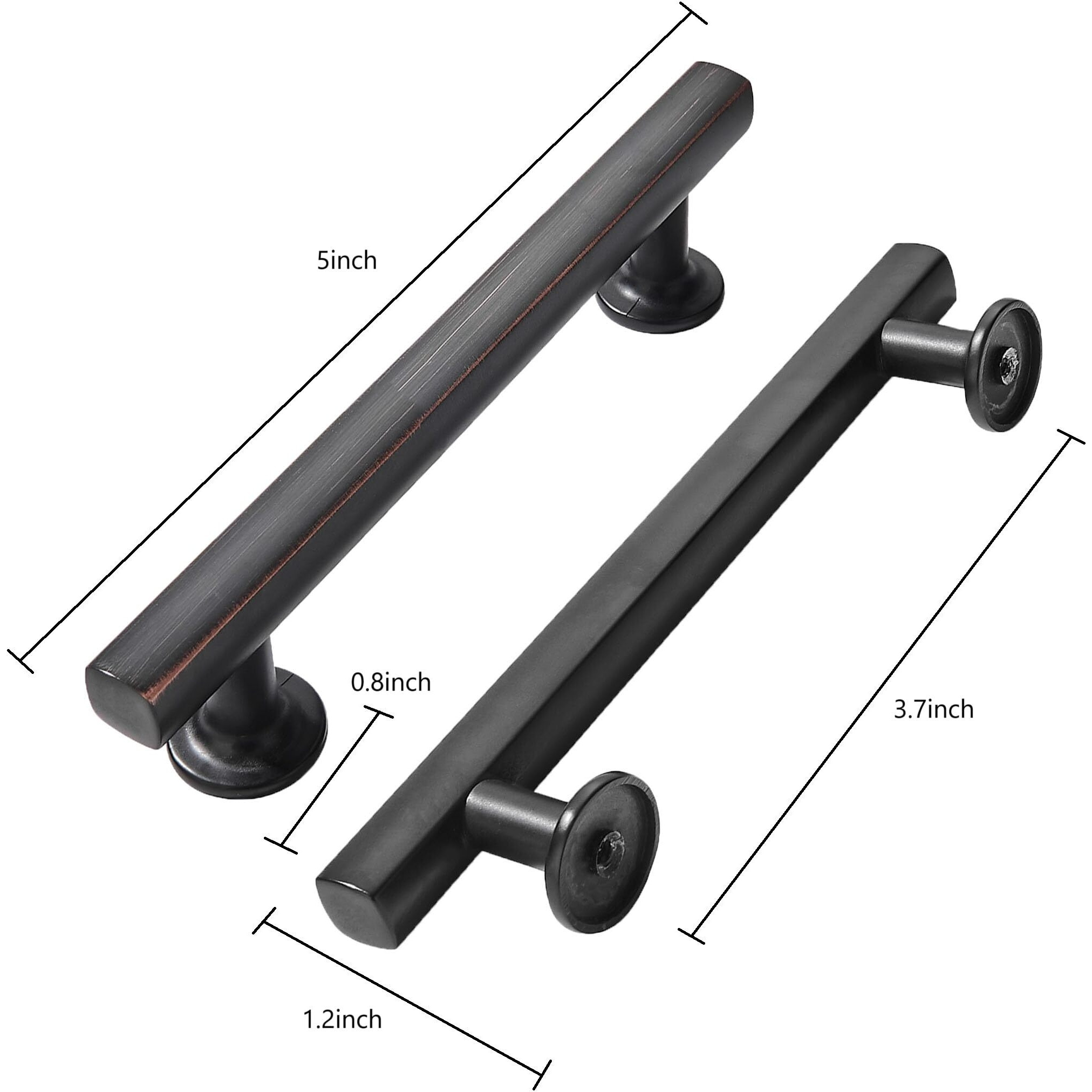 Khtumeware 10 Pack 3-3/4 Inch(96Mm) Oil Rubbed Bronze Cabinet Pulls Kitchen Solid Heavy Duty Venetian Bronze Cabinet Pulls Kitchen Cabinet Hardware For Cupboard Drawer Handles Dresser Pulls