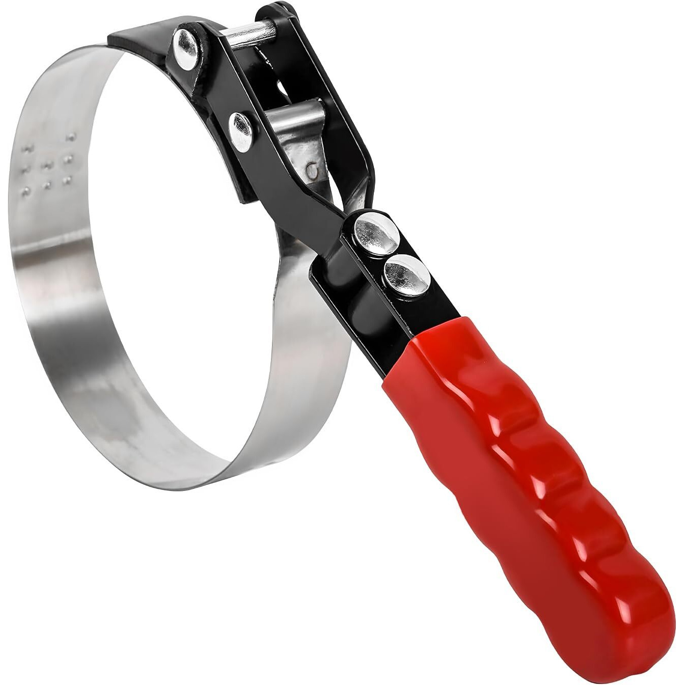 Fsturios Anti-Slip Swivel Oil Filter Wrench, Oil Filter Removal Tool Small Size Oil Filter Swivel Wrench, Adjustable Oil Filter Wrench Fits Filters From 2-3/8"" To 2-3/4"" For Car