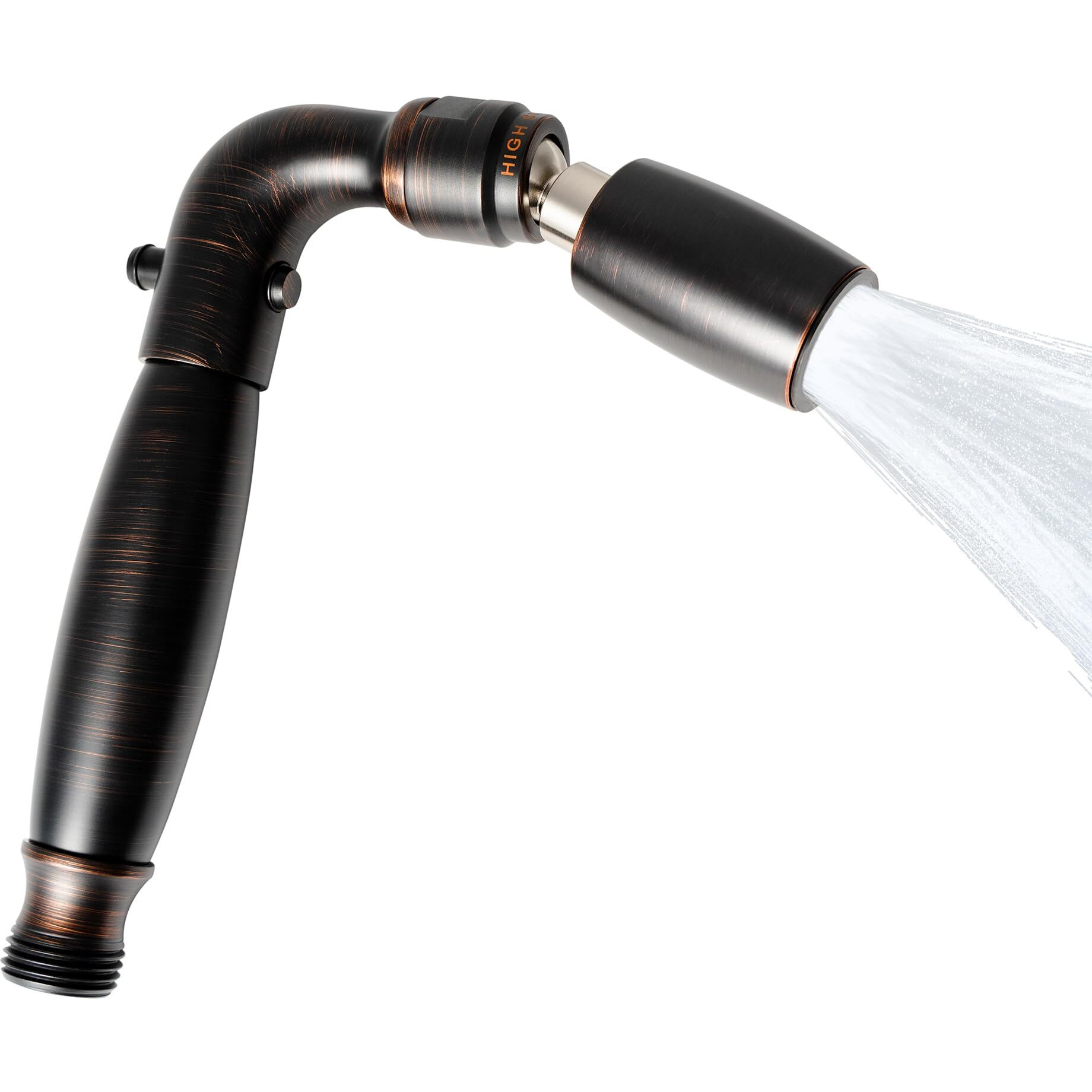 High Sierra Solid Metal Handheld Shower Head, Lead-Free, With Built-In Trickle Valve. Shower Hose And Holder Not Included. Low Flow 1.8 Gpm. Oil Rubbed Bronze