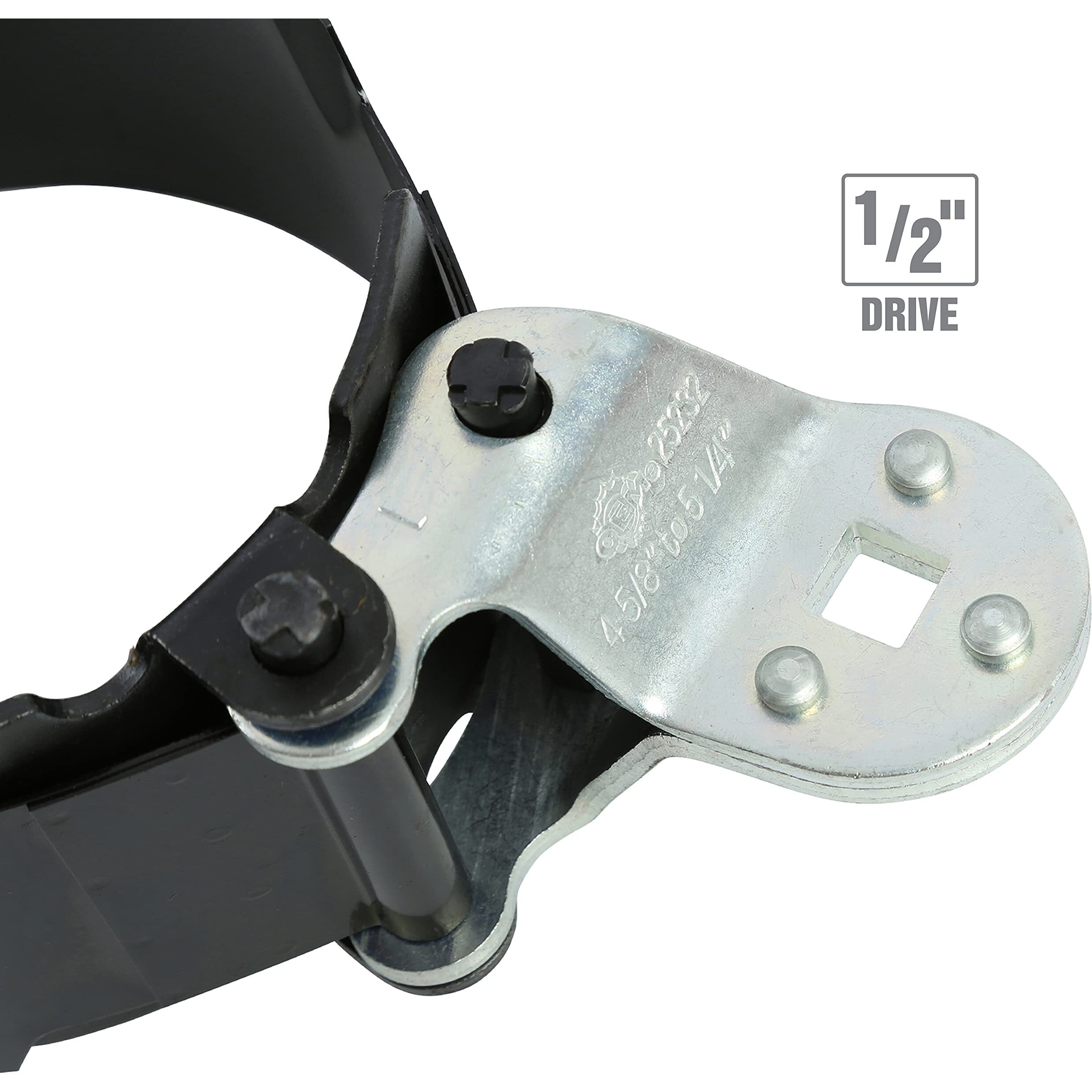 Oemtools 25232 4-5/8    To 5-1/4    Heavy Duty Truck Oil Filter Wrench, Oil Filter Strap Wrench Heavy Duty, 1/2"" Drive, 118Mm To 134Mm