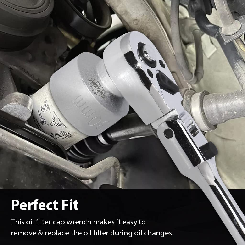 Firstinfo F3545L 30Mm Hex Low Profile Oil Filter Wrench Socket For Volkswagen Polo And Golf, Seat Ibiza, And Skoda Fabia With 1.4 16V Petrol Engines