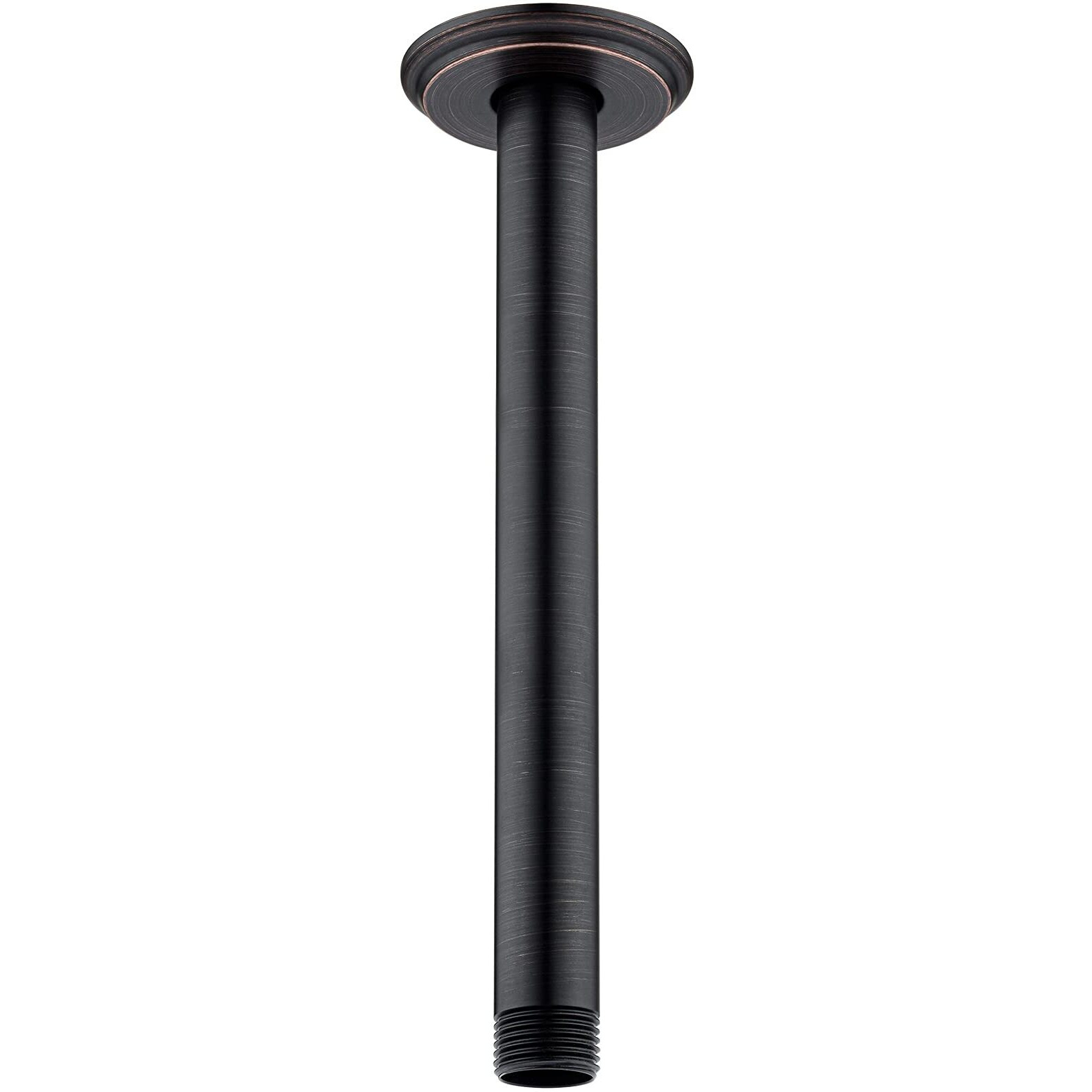 Anpean 8 Inch Shower Arm And Flange Oil Rubbed Bronze, Ceiling Mounted Shower Arm For Rain Shower Head