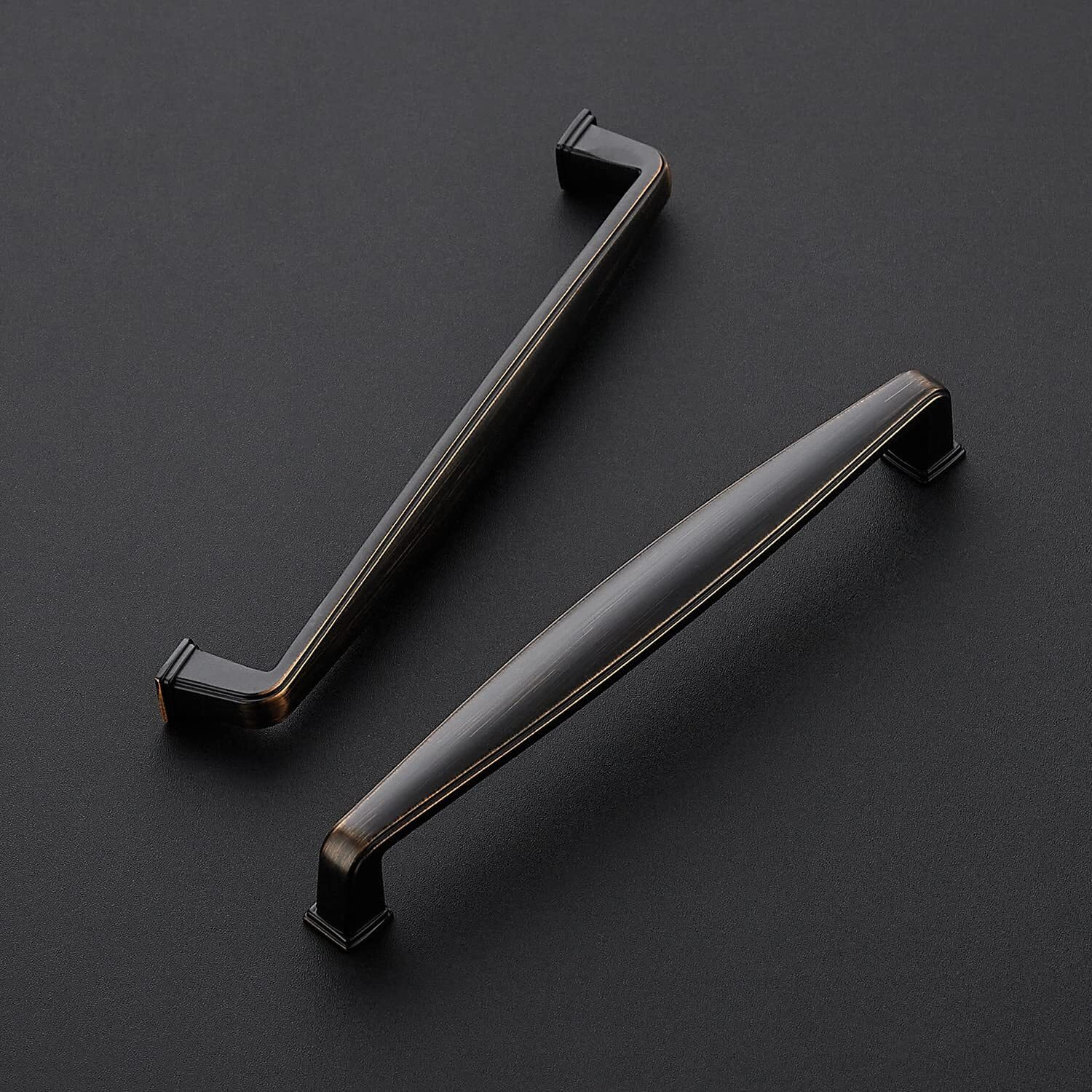 Ravinte 20 Pack Solid 6-1/4 Inch Cabinet Handles - Oil Rubbed Bronze Pulls For Kitchen Drawers And Cabinets - Hardware For Cupboards