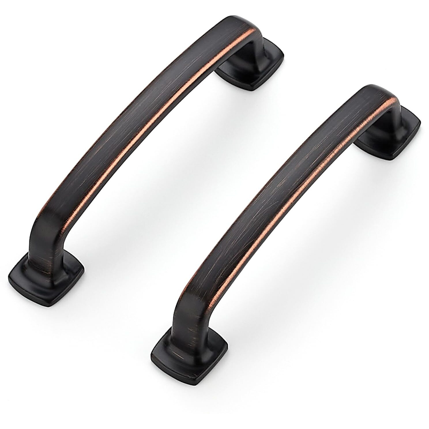 Ravinte Decor 5 Pack Cabinet Handles Arch Cabinet Pulls - 3-3/4 Inch Drawer Pulls Oil Rubbed Bronze Kitchen Drawer Handles Curved Dresser Hardware Solid Kitchen Hardware