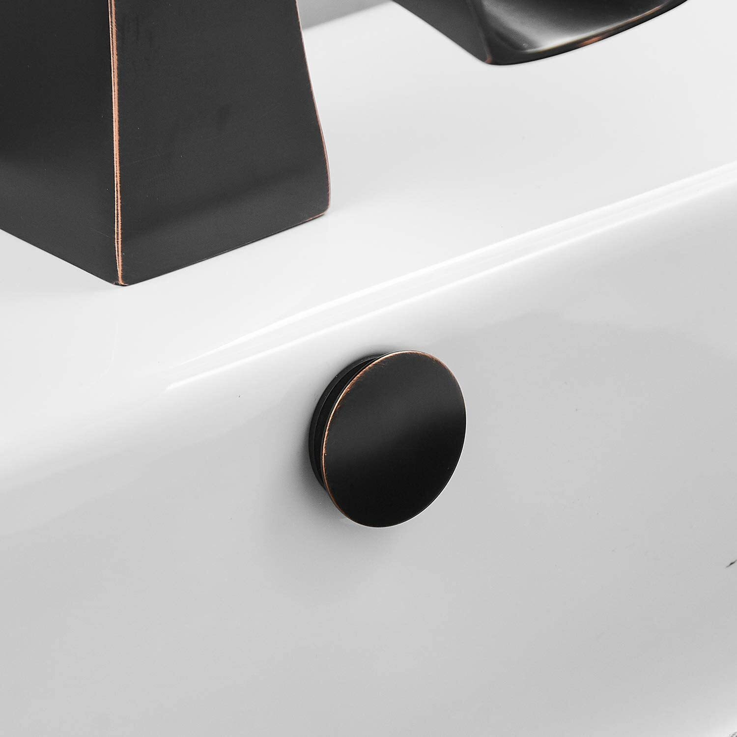 Homevacious Sink Basin Trim Overflow Cover Oil Rubbed Bronze Brass Insert In Hole Round Caps Pack 0F 2